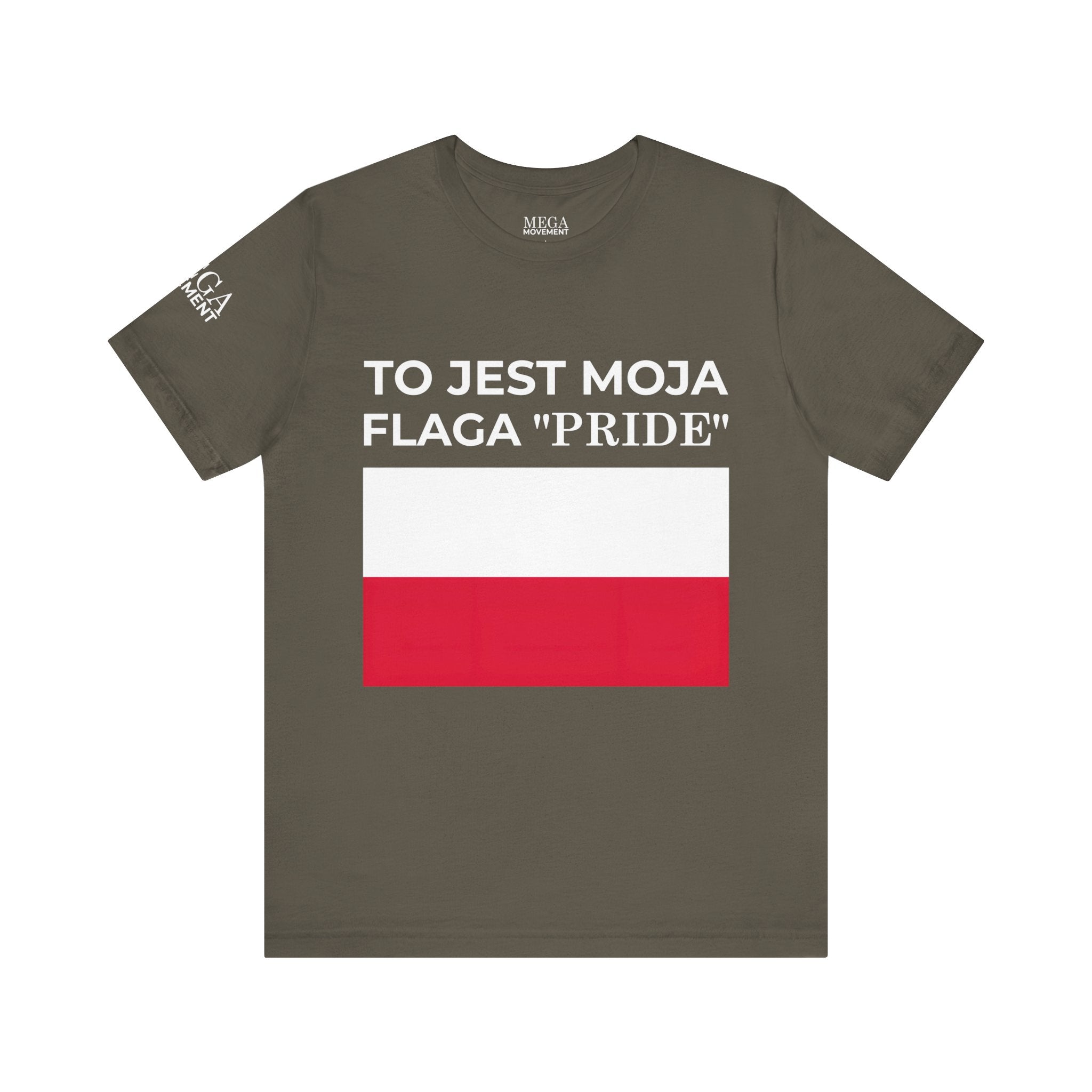 Poland Pride Flag Unisex Tee, Patriotic Pride Shirt, Short Sleeve T-Shirt, Gifts for Allies, Celebratory Apparel, Statement Tee - Mega Movement