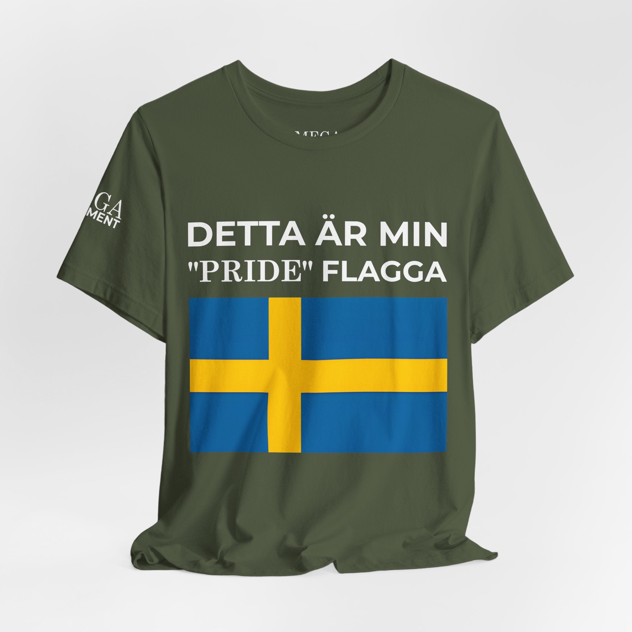 Swedish Flag Unisex Jersey Tee, Casual T-Shirt, Gifts for Sweden Lovers, Summer Style, Travel Apparel, National Day Wear - Mega Movement