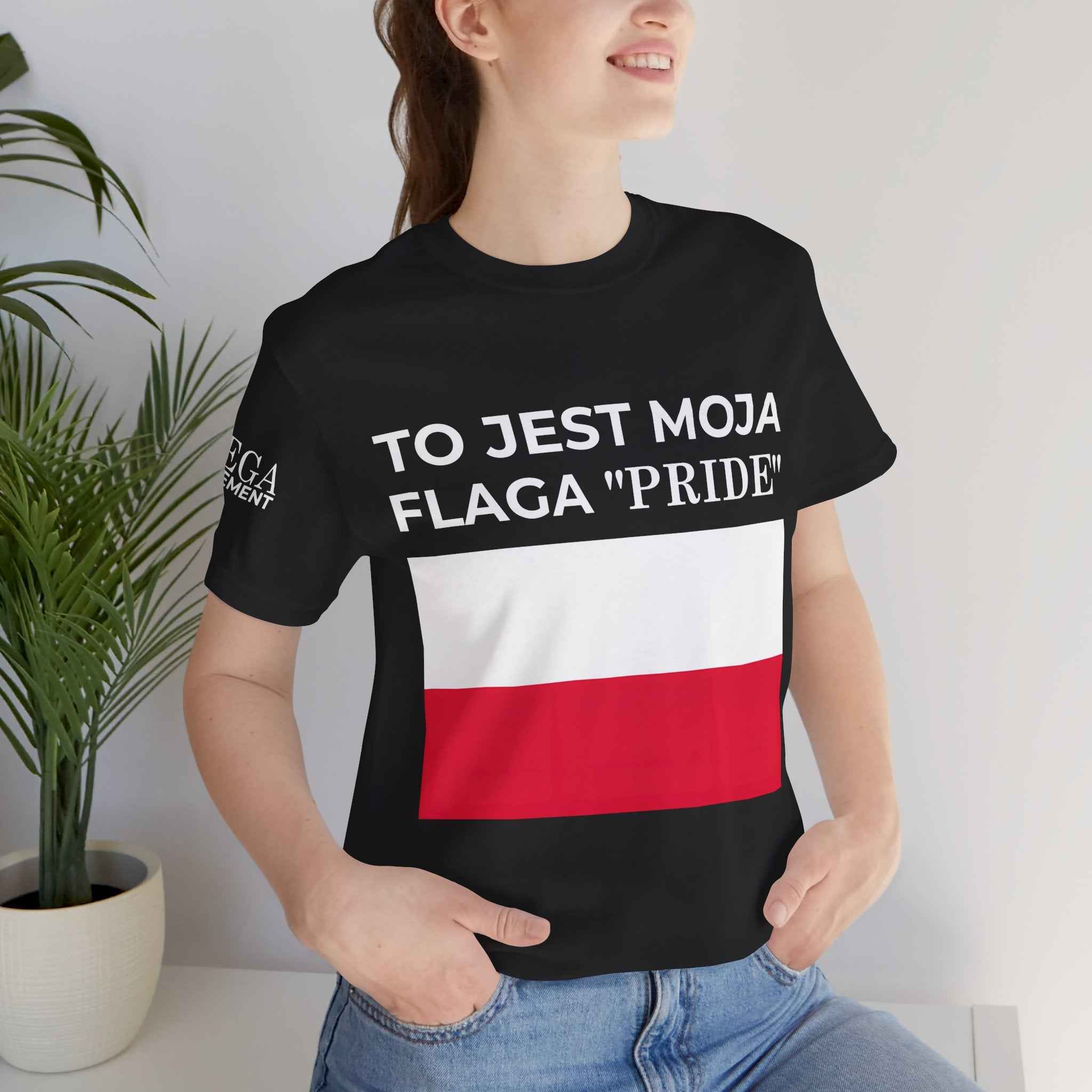 Poland Pride Flag Unisex Tee, Patriotic Pride Shirt, Short Sleeve T-Shirt, Gifts for Allies, Celebratory Apparel, Statement Tee