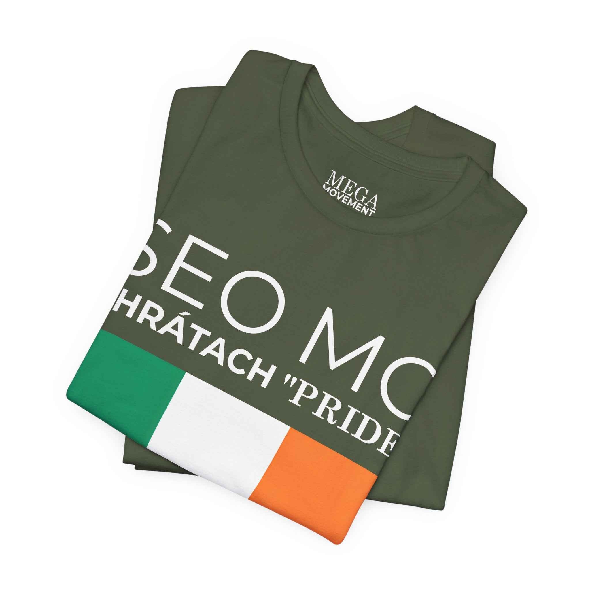 Irish Pride Unisex Short Sleeve Tee, St. Patrick's Day Shirt, Casual Wear, Unisex Tee, Comfortable Summer Top, Gift for Her/Him
