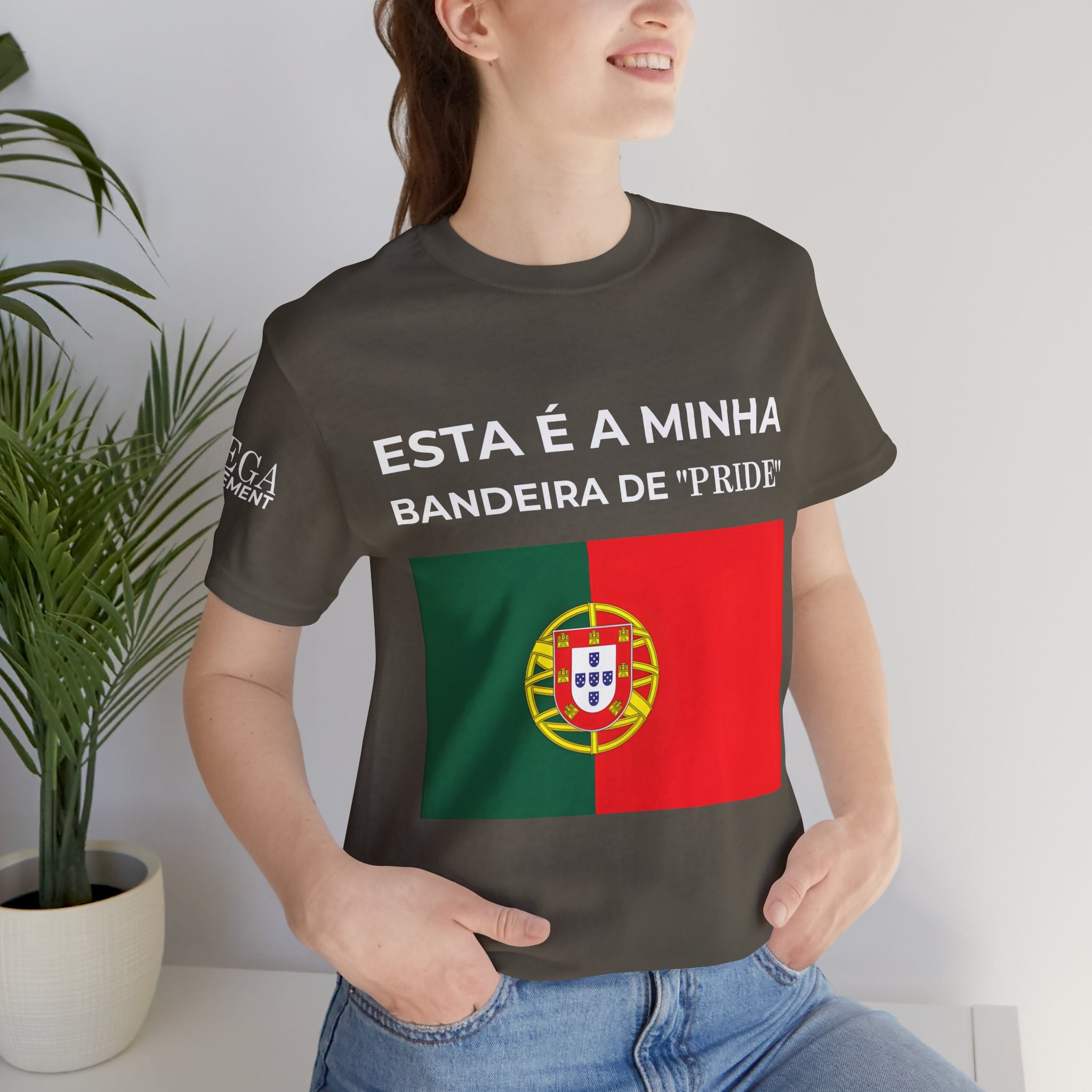 Portugal Pride Flag Tee, Portugal Pride Graphic Shirt, Comfortable Statement Apparel - Mega Movement