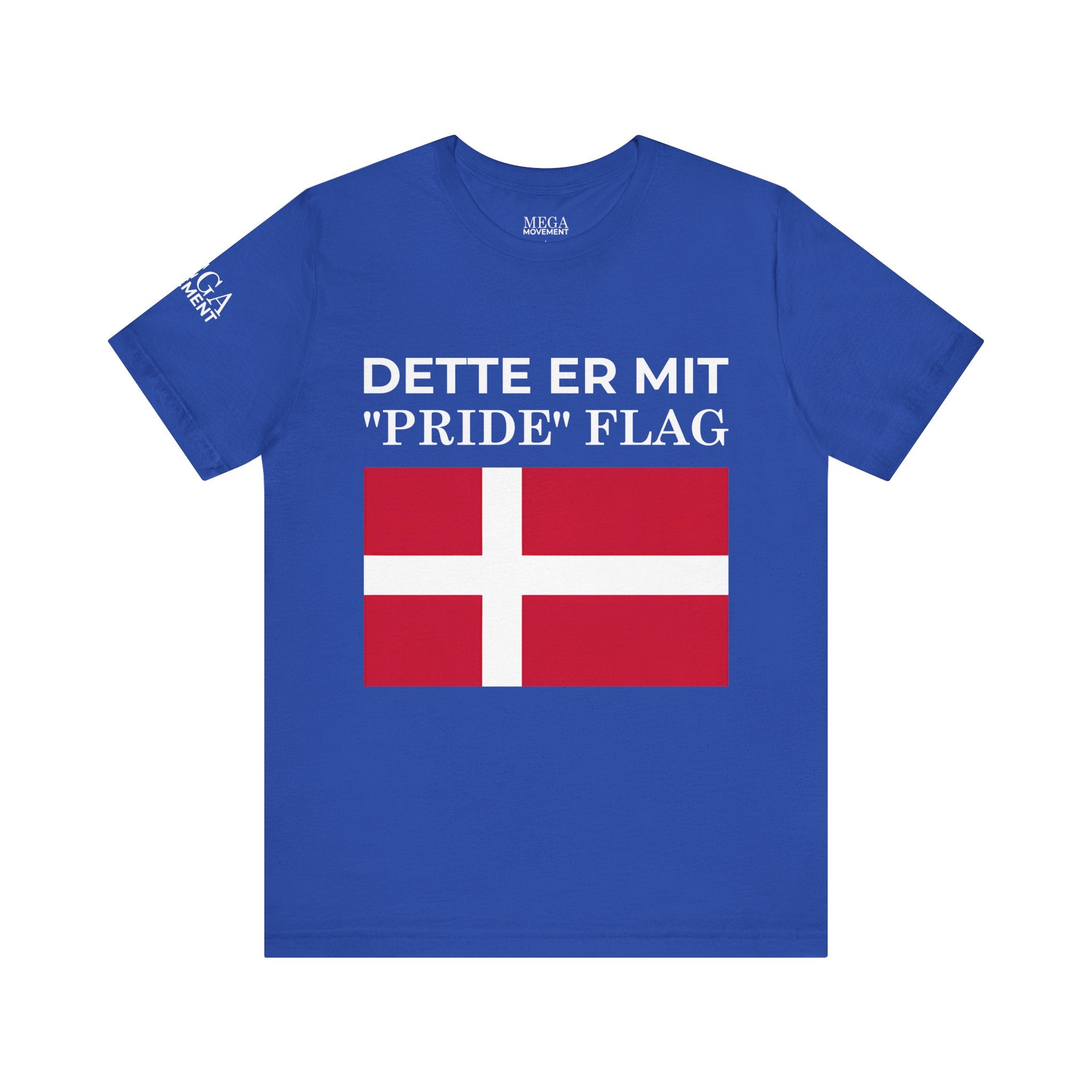 Denmark Pride Flag Unisex Tee - Celebrate Every Day, Patriotic Apparel, Gender Neutral Shirt, Casual Wear, Gift for Pride Month - Mega Movement