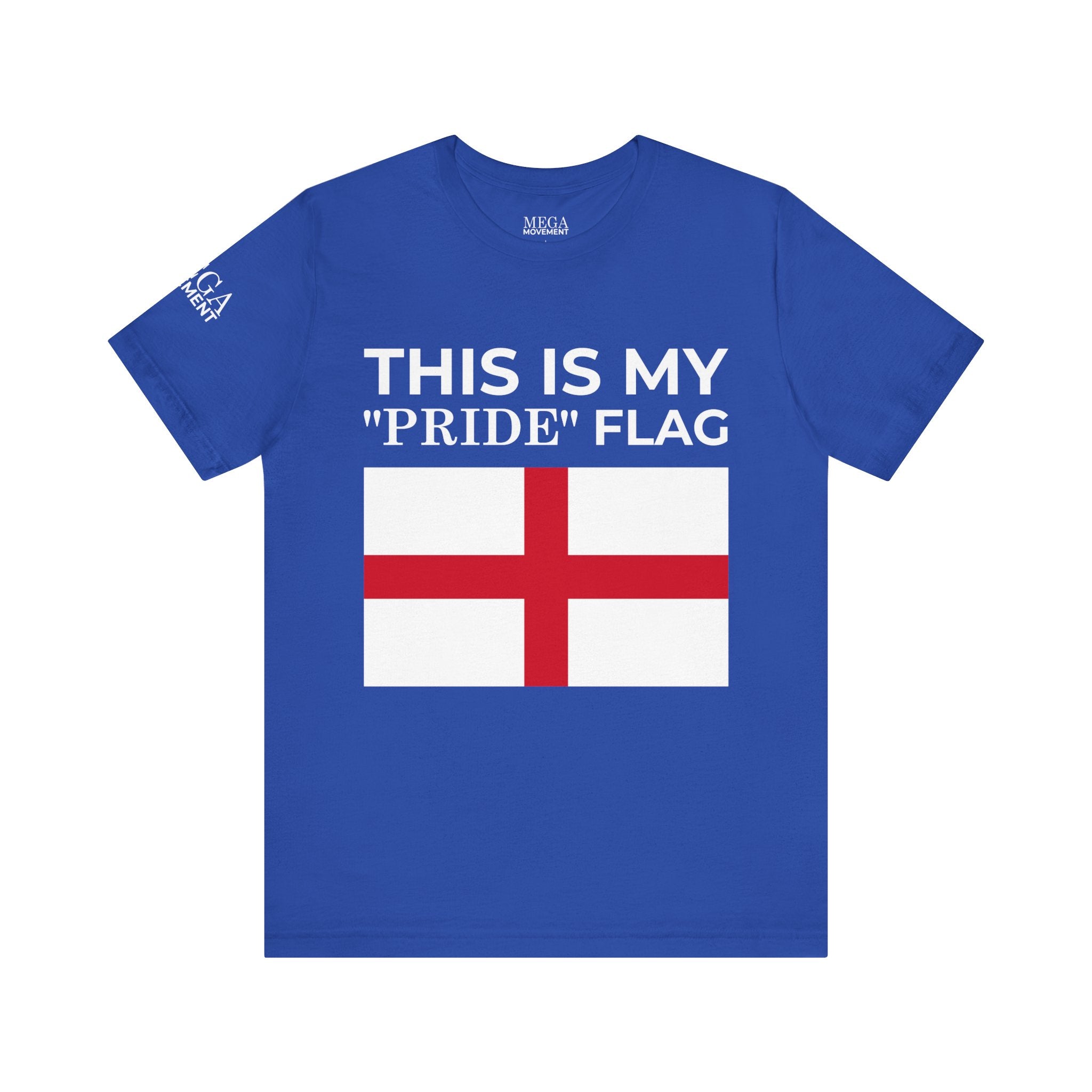 English Pride Flag T-Shirt, Unisex Tee for Festivals, Casual Wear, Birthday Gift, Holiday Shirt - Mega Movement