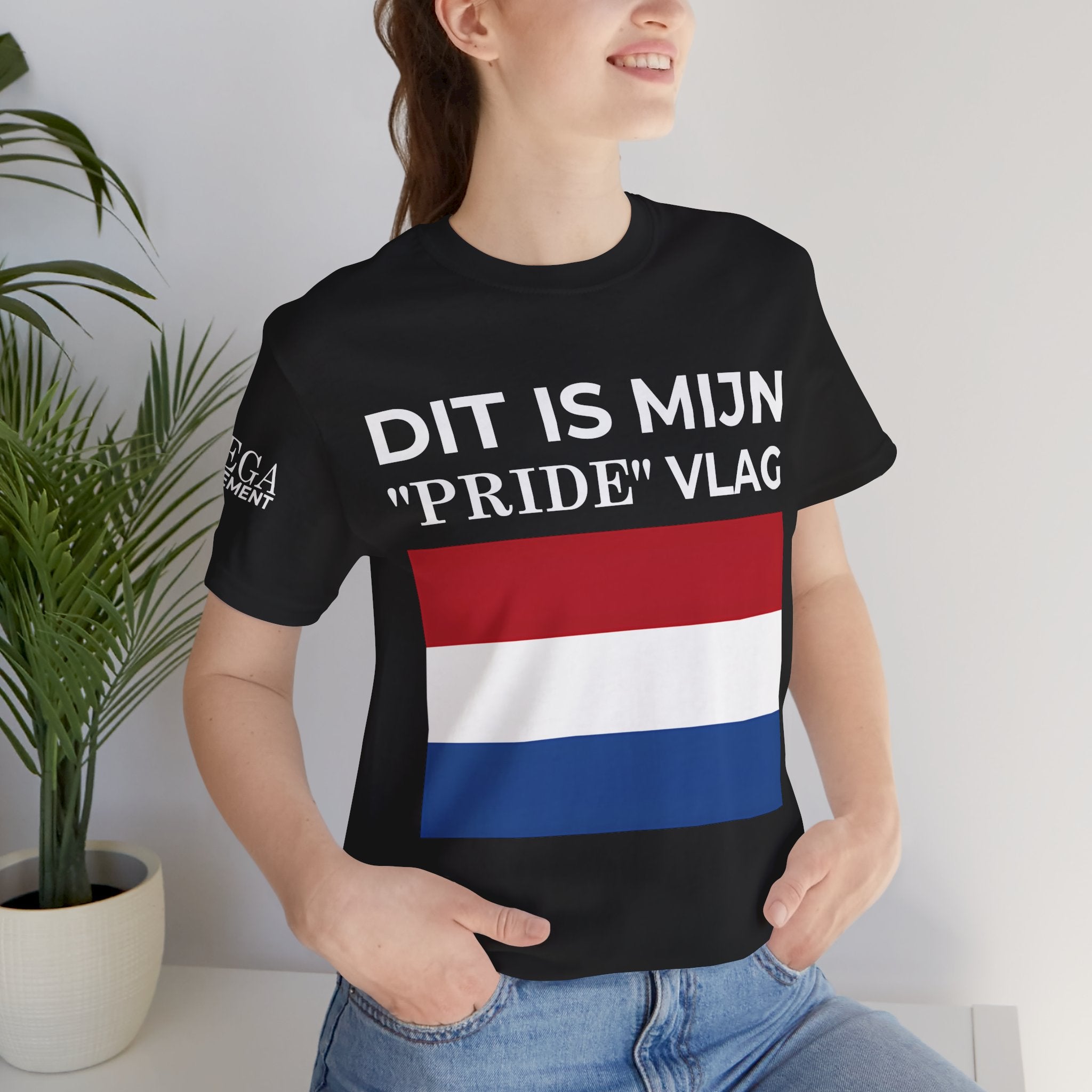 Netherlands Pride Flag Unisex Tee, Patriotic Apparel, Short Sleeve T-Shirt - Mega Movement