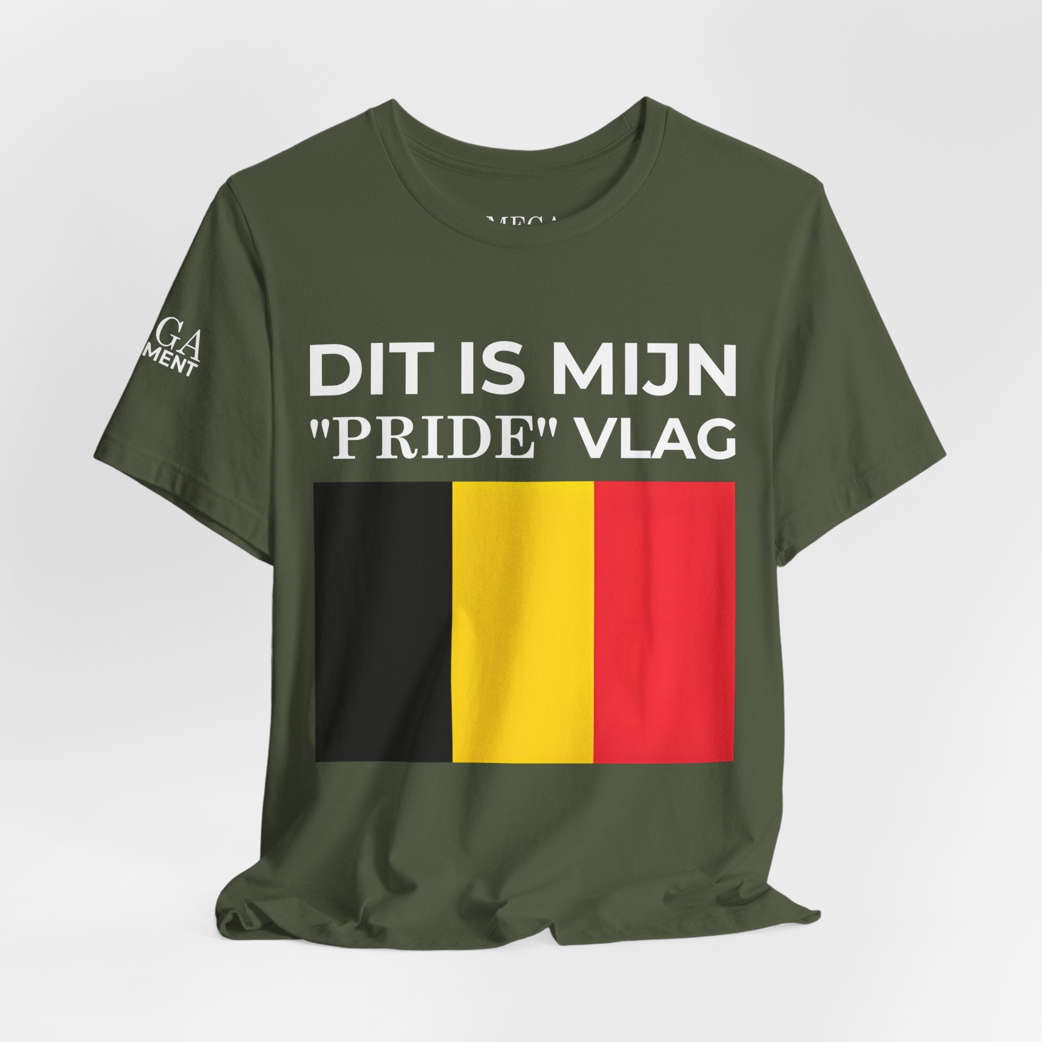 Belgian Pride Flag Unisex Tee - Celebrate Patriotism, Casual Wear, Gift for Allies - Mega Movement