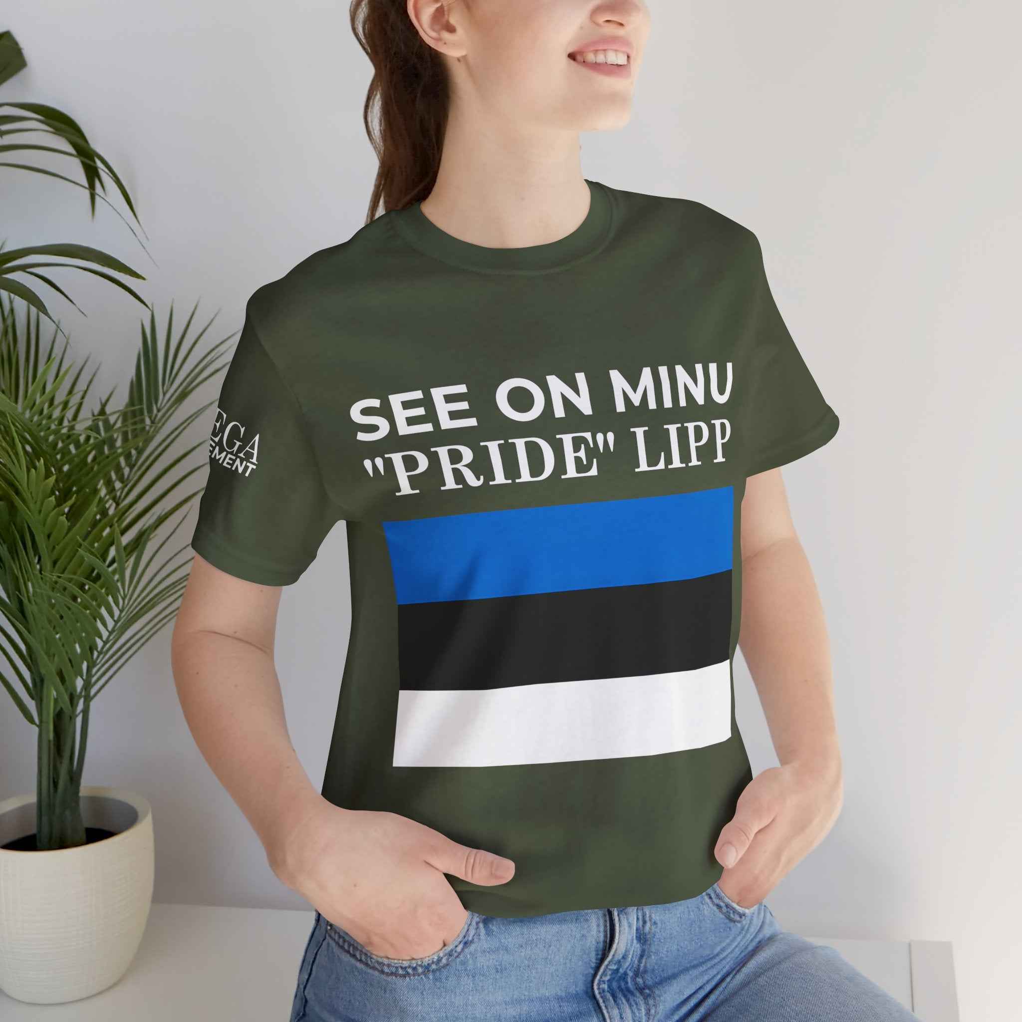 Estonian Flag Unisex Tee, Cool Casual Wear, Gift for Travelers, Estonia Pride Shirt, Independence Day Apparel, Summer Essential