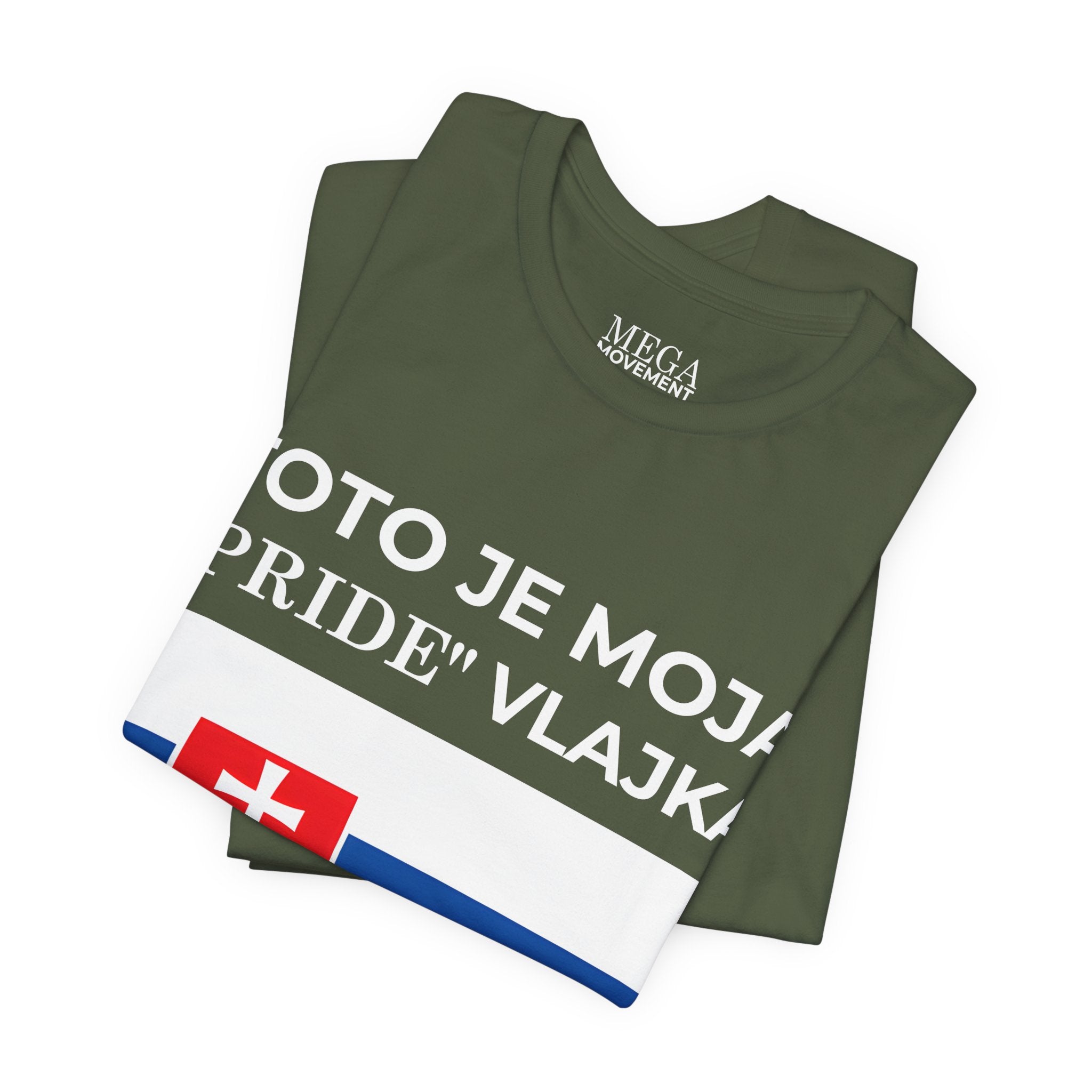 Slovakia Pride Flag Unisex Tee, Casual Wear, Festival Shirt, Summer Fashion, Everyday Comfort - Mega Movement