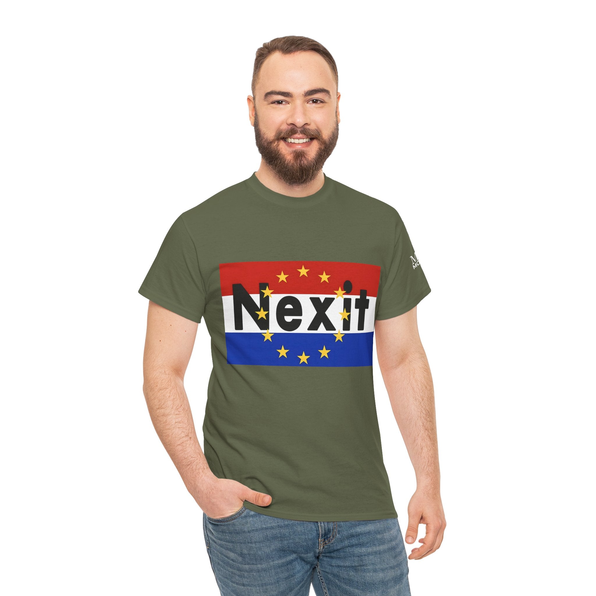 Nexit Unisex Heavy Cotton Tee - Casual Wear, Political Statement, Gift for Activists, Comfortable Everyday Tee - Mega Movement