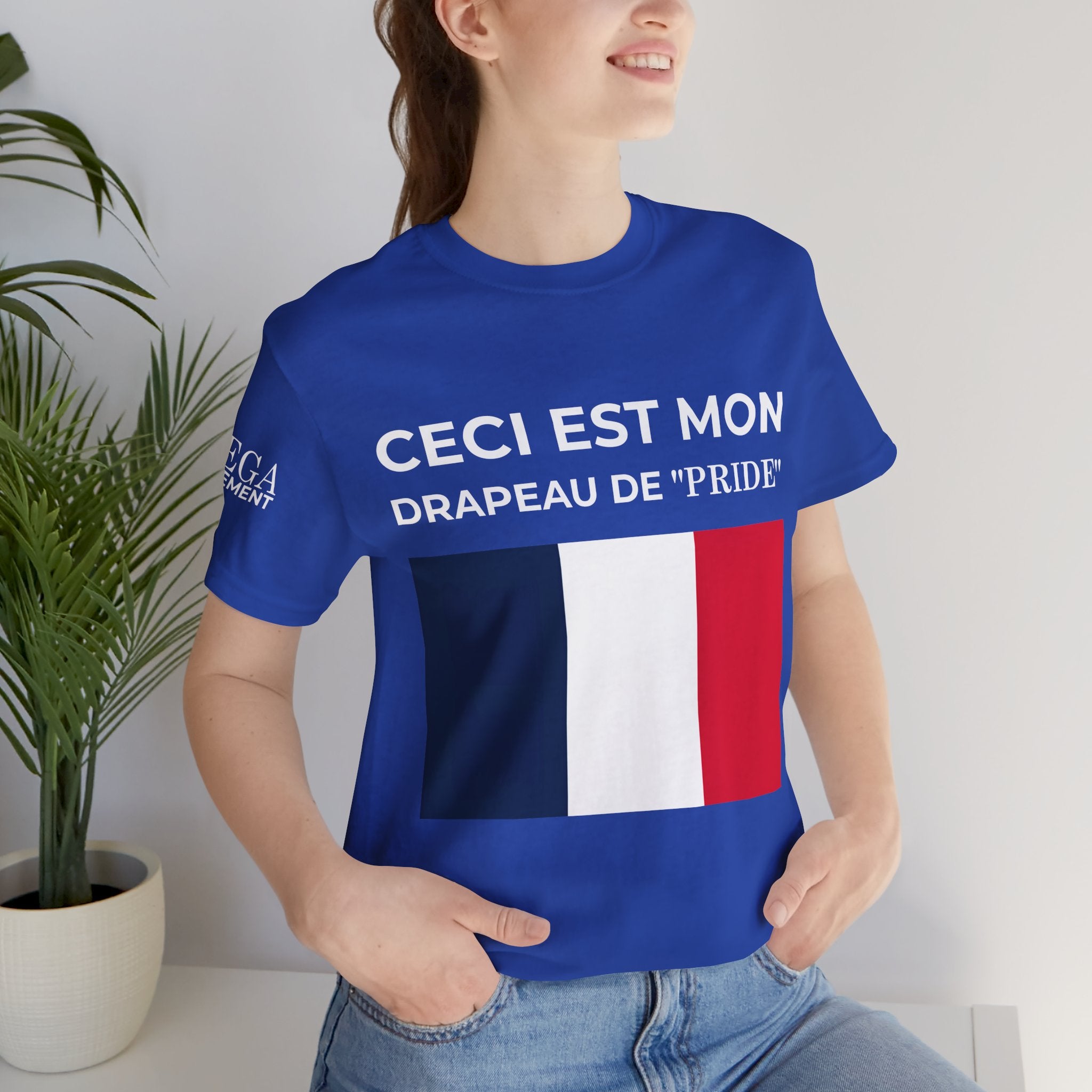 France Pride Flag Unisex Tee, Patriotic Fashion, Summer T-Shirt, Gift for Events, Casual Wear, France Pride Shirt - Mega Movement