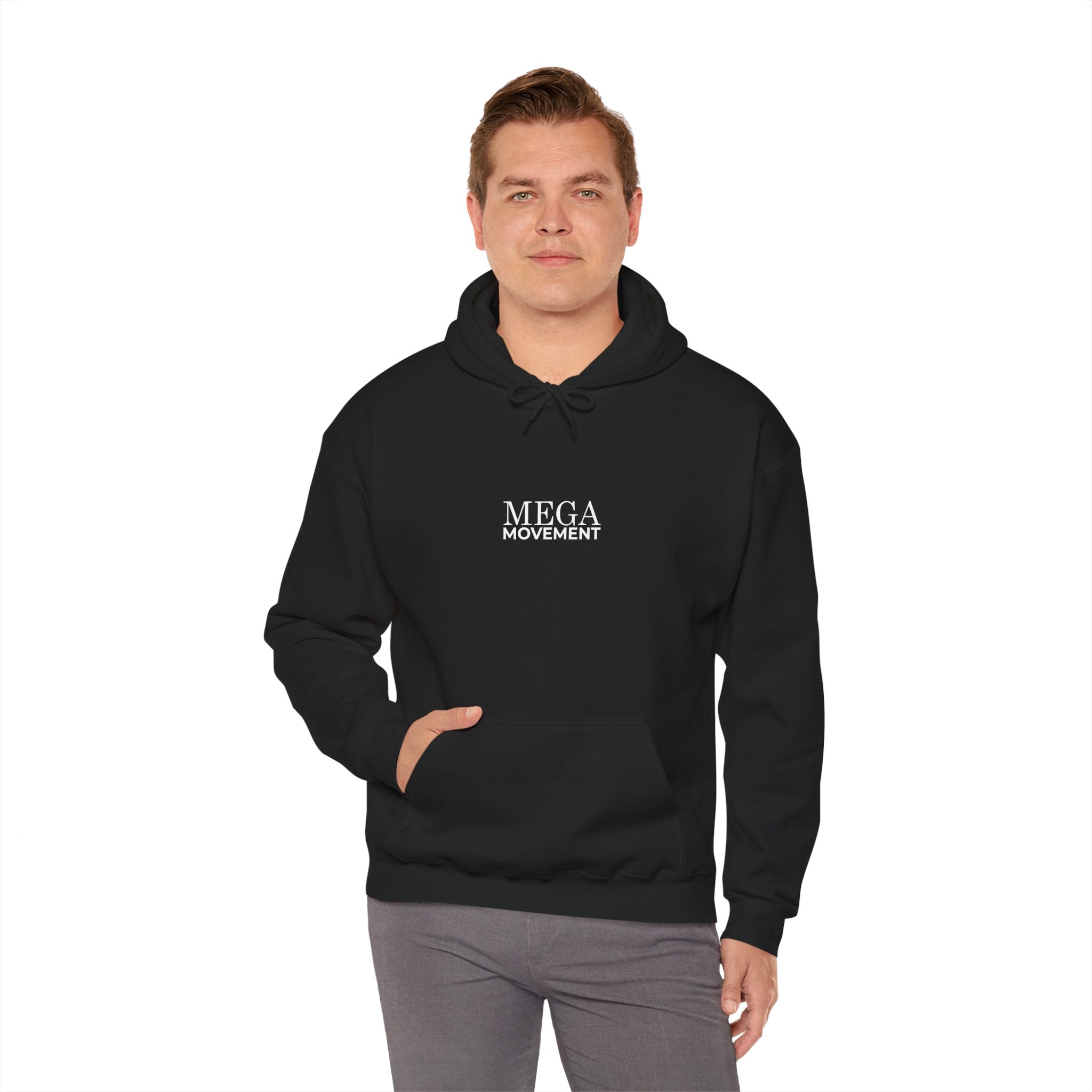 Mega Movement 1984 IS Now Unisex Heavy Blend Hoodie | Cozy Streetwear for Activists, Ideal for Gifts, Protest Wear, Casual Style, Comfy Fashion - Mega Movement