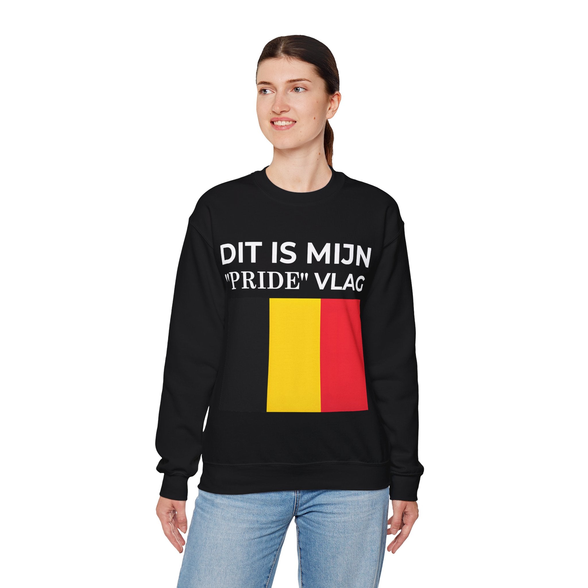 Belgian Pride Flag Sweatshirt – Unisex Heavy Blend Crew Neck for Celebrations, Casual Wear, Gifts - Mega Movement
