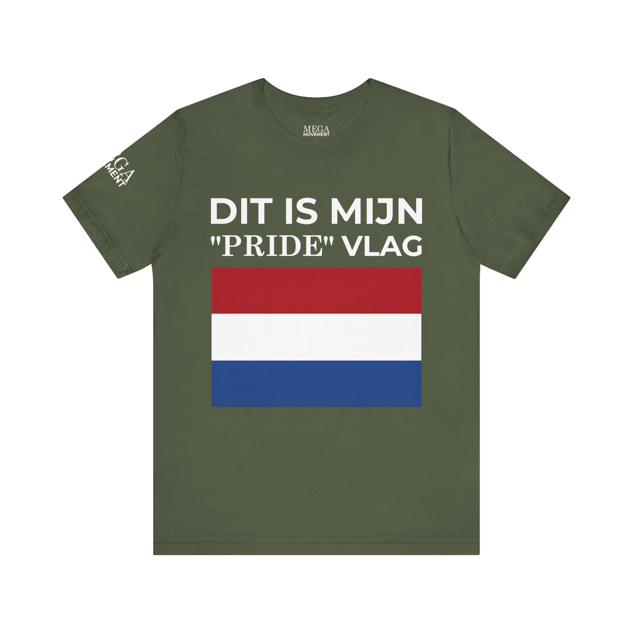 Netherlands Pride Flag Unisex Tee, Patriotic Apparel, Short Sleeve T-Shirt - Mega Movement