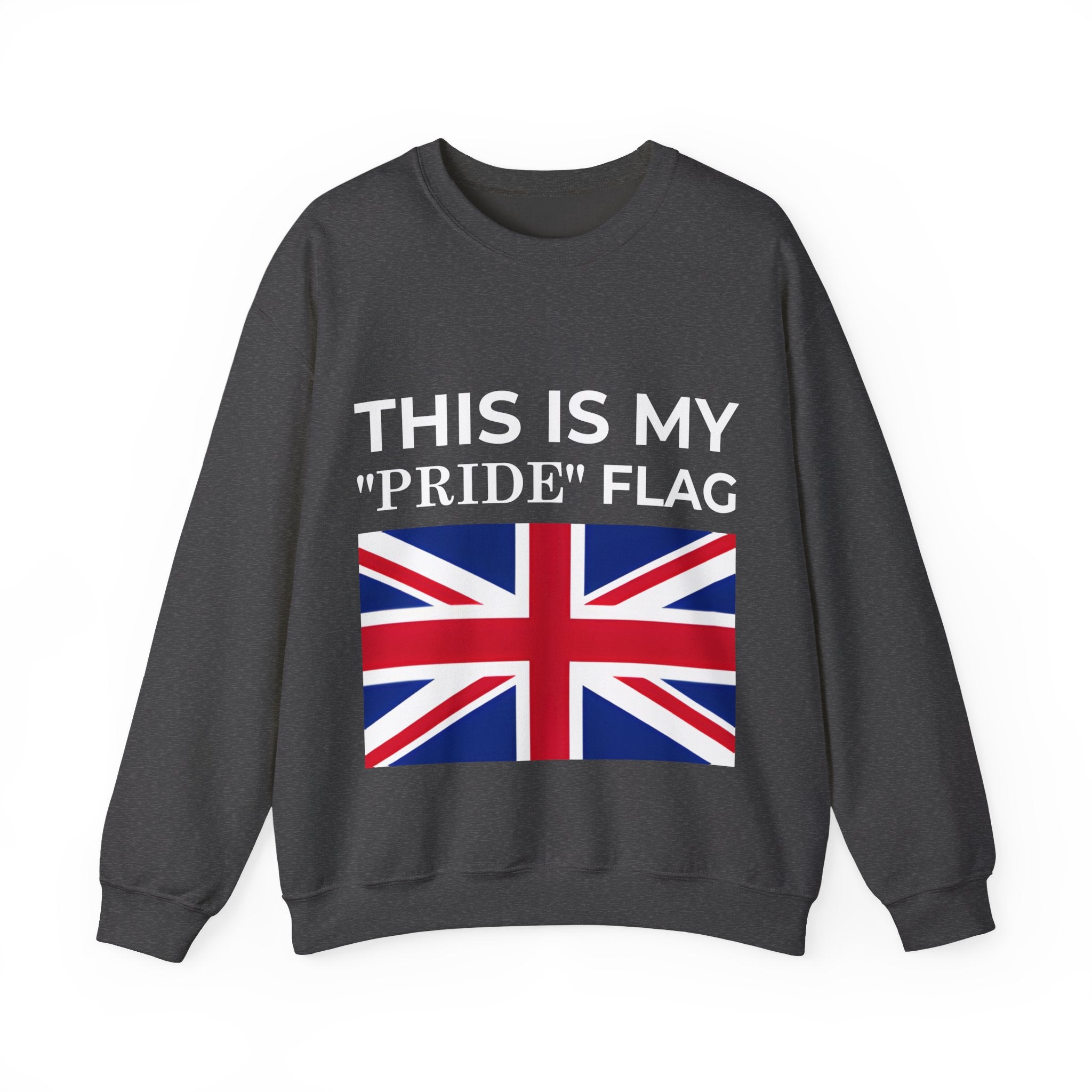 British Pride Flag Crewneck Sweatshirt, Unisex Sweatshirt, Pride Merchandise, Casual Wear - Mega Movement