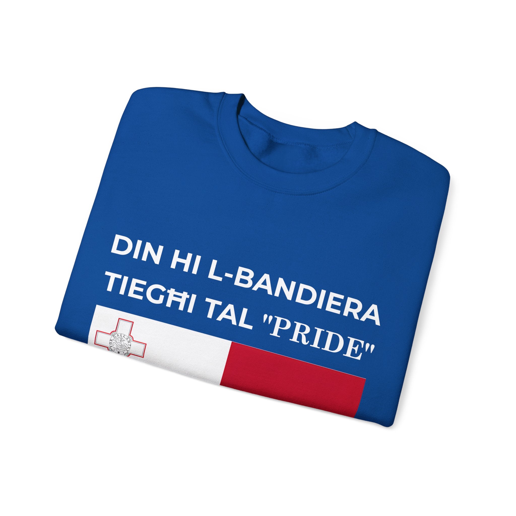 Malta Pride Flag Crewneck Sweatshirt, Unisex Apparel, Festival Clothing, Comfort Wear - Mega Movement