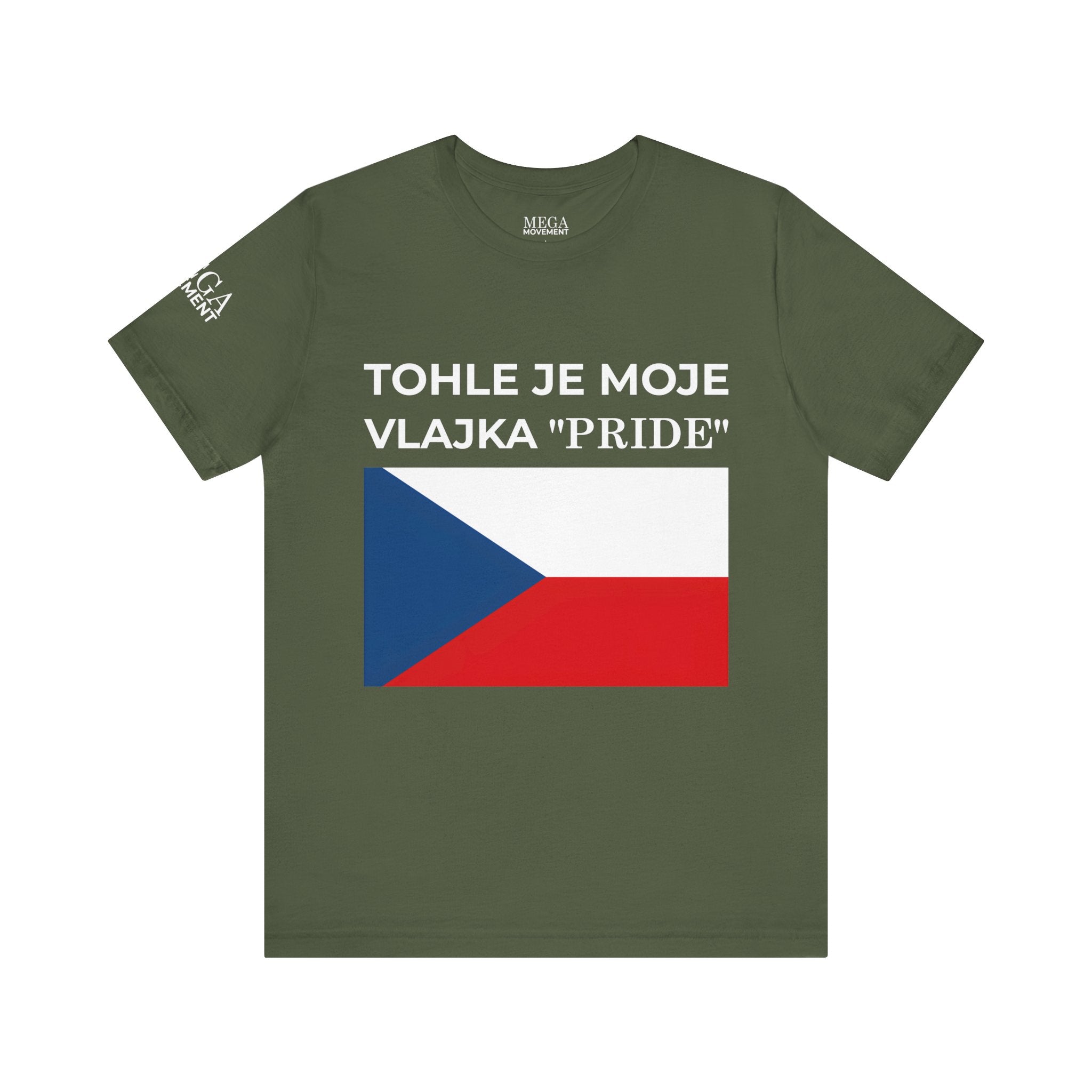 Czech Flag Unisex Jersey Tee, Casual Style, Travel Enthusiast Gift, National Pride Shirt, Summer Wardrobe Essential - Mega Movement