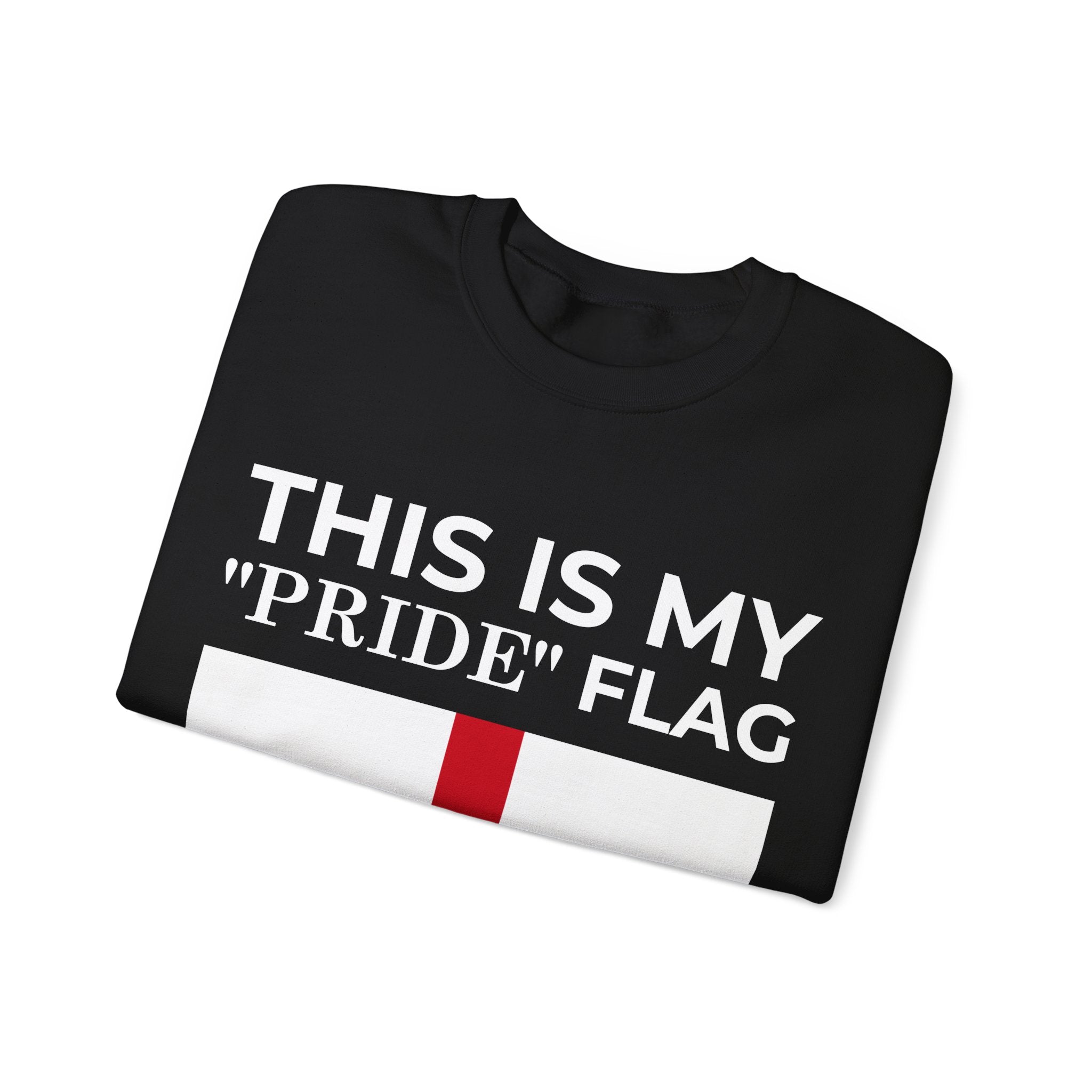 English Pride Flag Sweatshirt, Unisex Crewneck Sweatshirt, Statement Clothing - Mega Movement