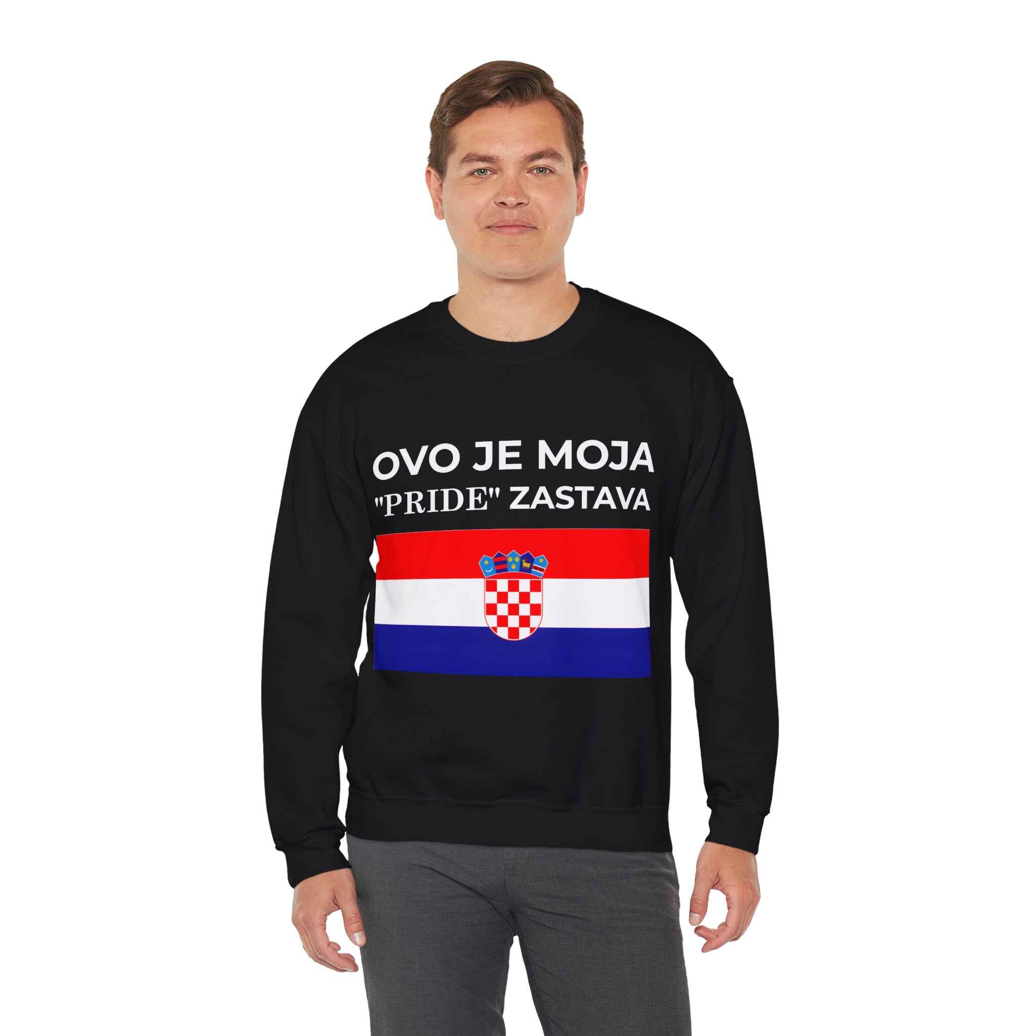 Croatian Pride Flag Sweatshirt, Unisex Crewneck, Croatian Pride Apparel, Celebrate Love, Gift for Allies - Mega Movement