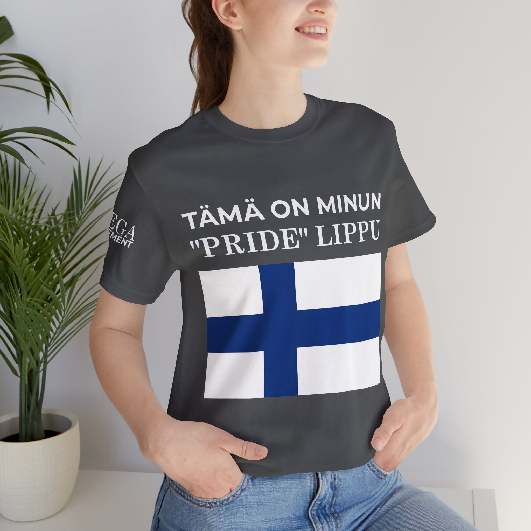 Finland Pride Flag Tee, Unisex Jersey T-Shirt for Patriot Pride, Finnish Pride Apparel, Comfortable Casual Wear, Statement Clothing - Mega Movement