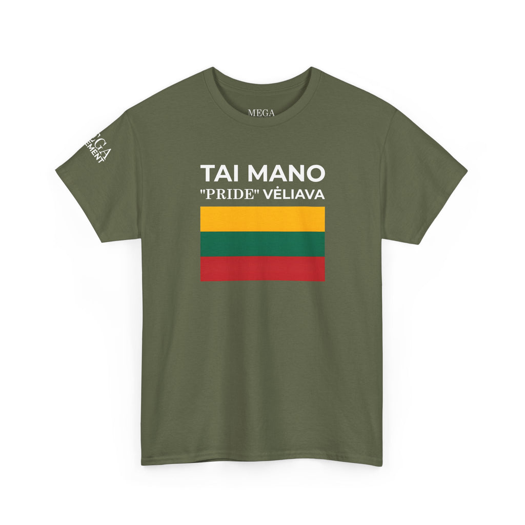 Tai Mano Pride Tee ( Small Print ) — Lithuanian Flag Graphic T-Shirt