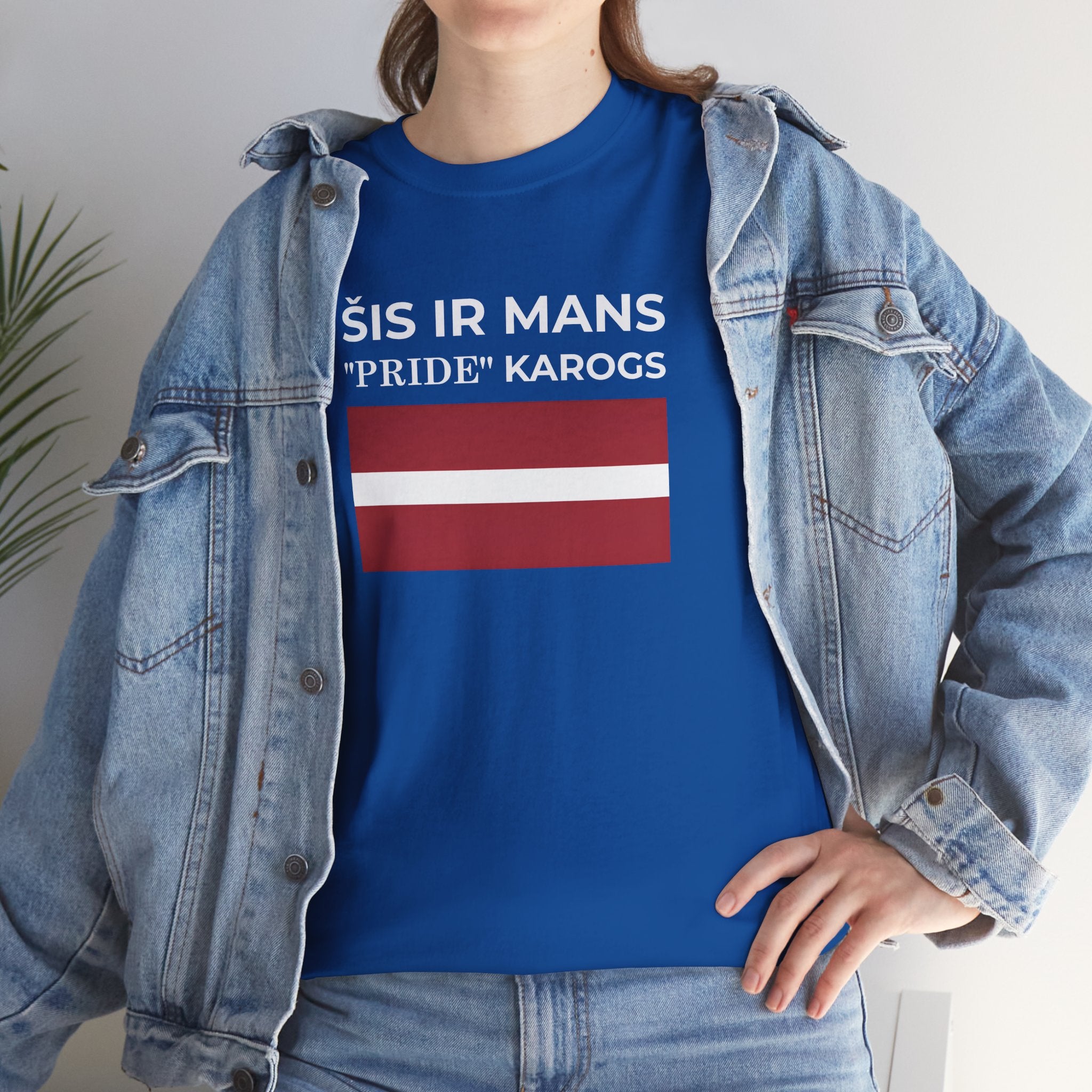 Latvian Pride Flag T‑Shirt ( Small Print ) — "Šis ir mans 'Pride' karogs" Tee