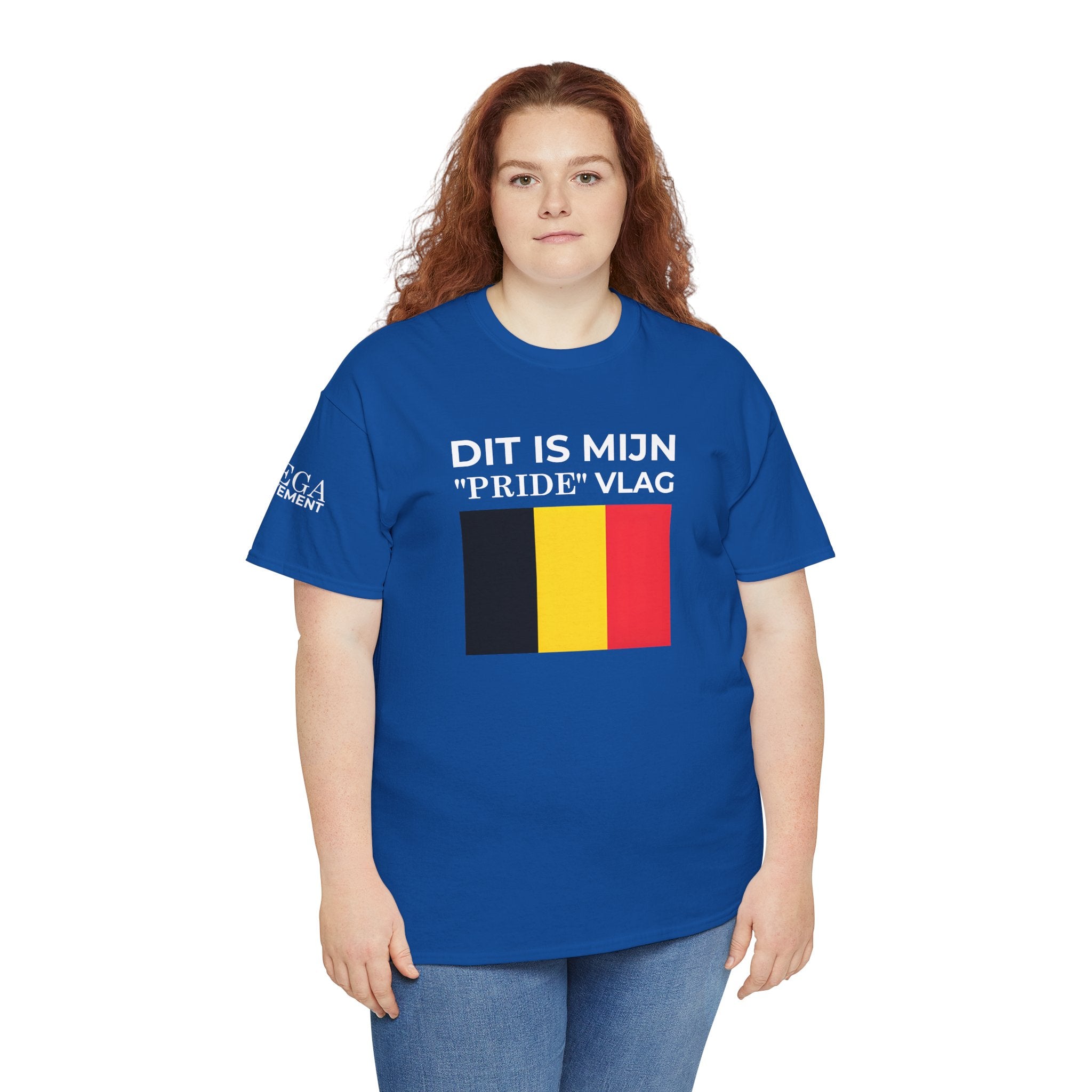 Belgian Pride Flag Unisex Tee ( Small Print )- Celebrate Patriotism, Casual Wear, Gift for Allies