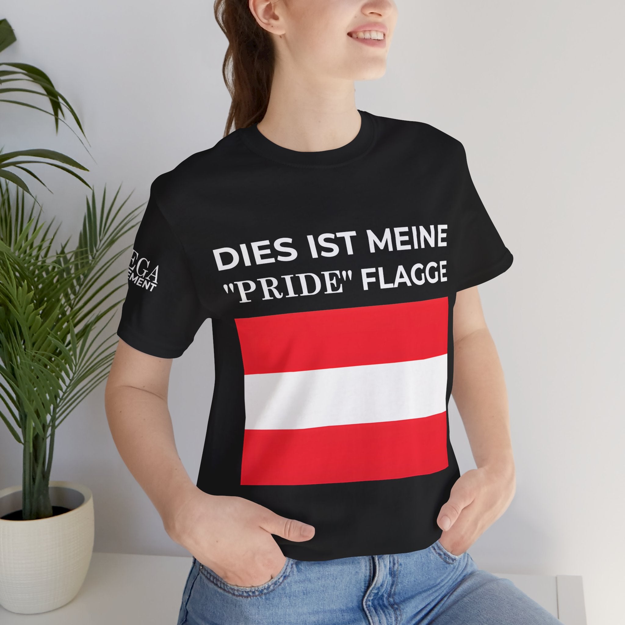Austrian Pride Unisex Jersey Tee, Pride Apparel, Casual Everyday Wear - Mega Movement