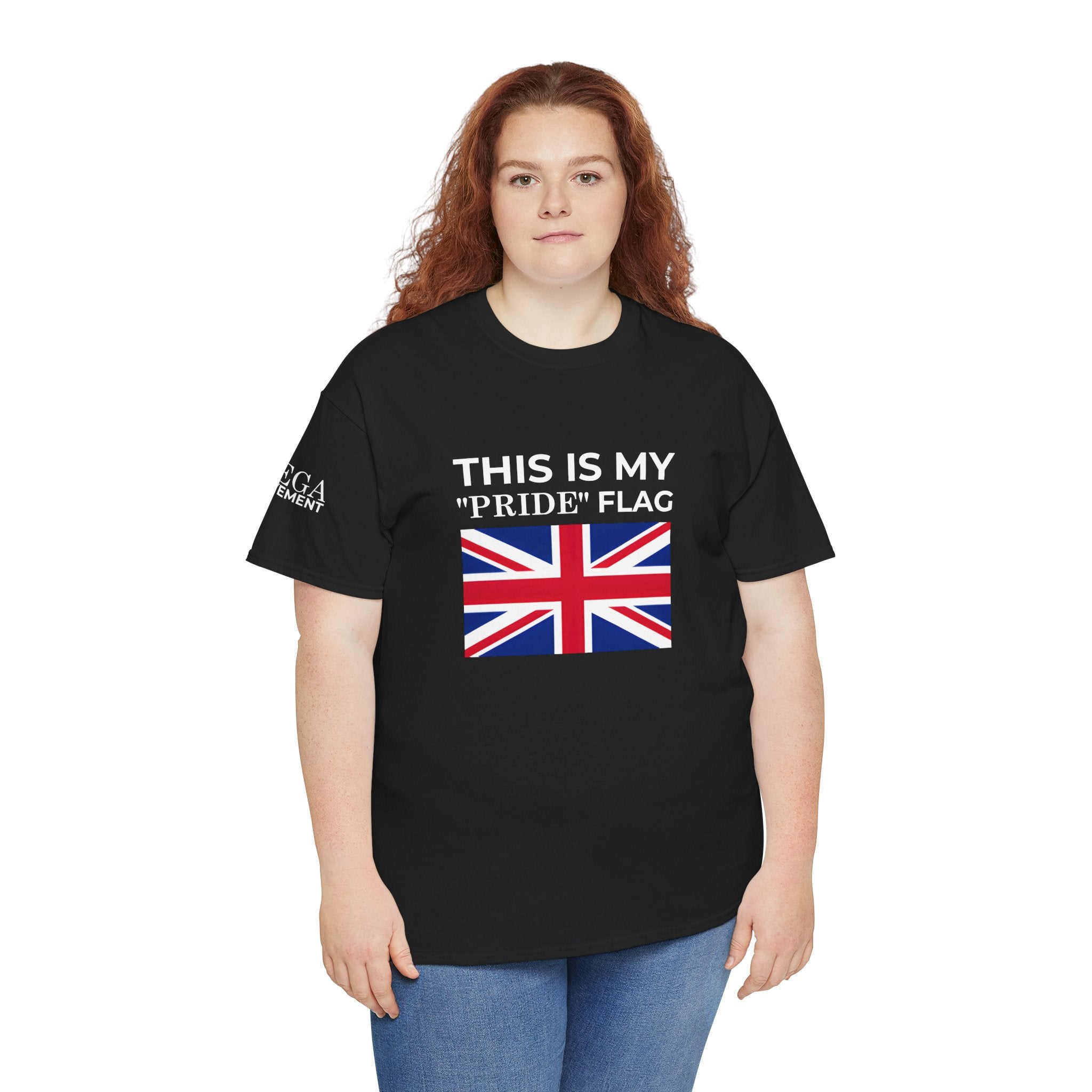 Union Jack Flag T‑Shirt ( Small Print ) — British Flag Tee for UK Pride & Travel