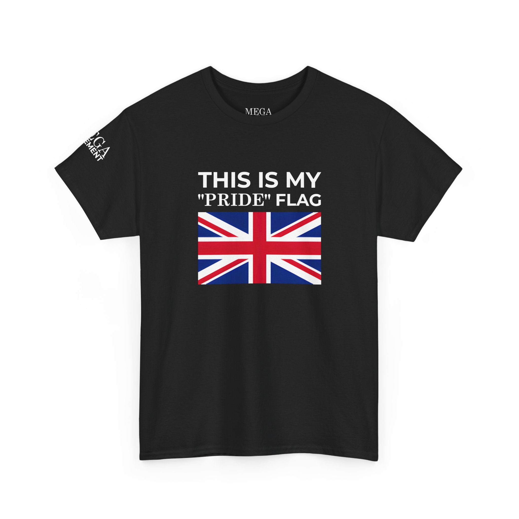 Union Jack Flag T‑Shirt ( Small Print ) — British Flag Tee for UK Pride & Travel