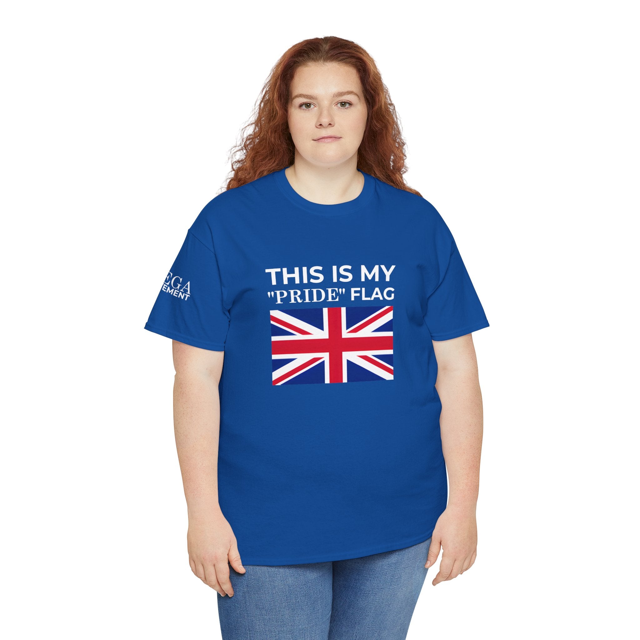 Union Jack Flag T‑Shirt ( Small Print ) — British Flag Tee for UK Pride & Travel