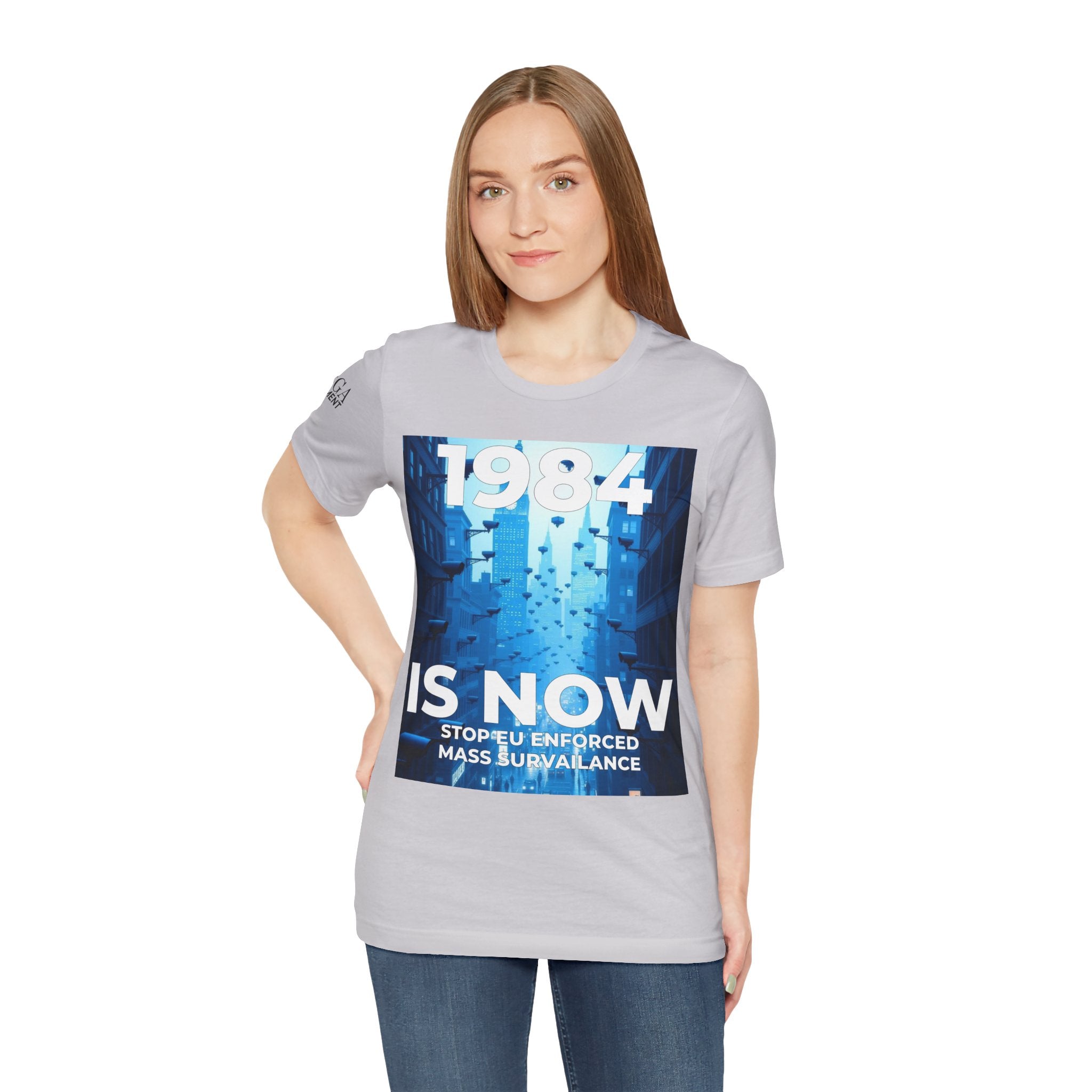 1984 Is Now Unisex Tee, Dystopian Theme Shirt, Statement Tee, Gift for Activists, Casual Everyday Wear, Comfortable Cotton T-Shirt - Mega Movement