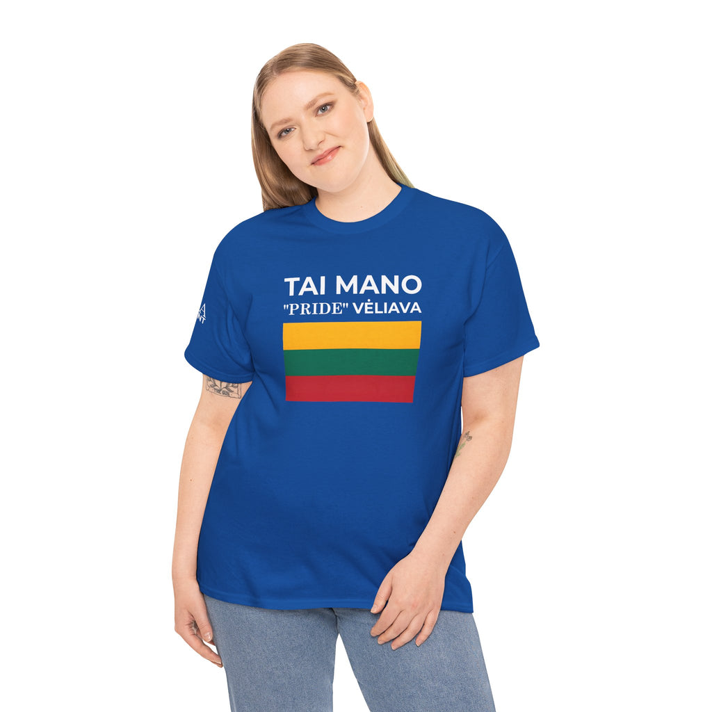 Tai Mano Pride Tee ( Small Print ) — Lithuanian Flag Graphic T-Shirt