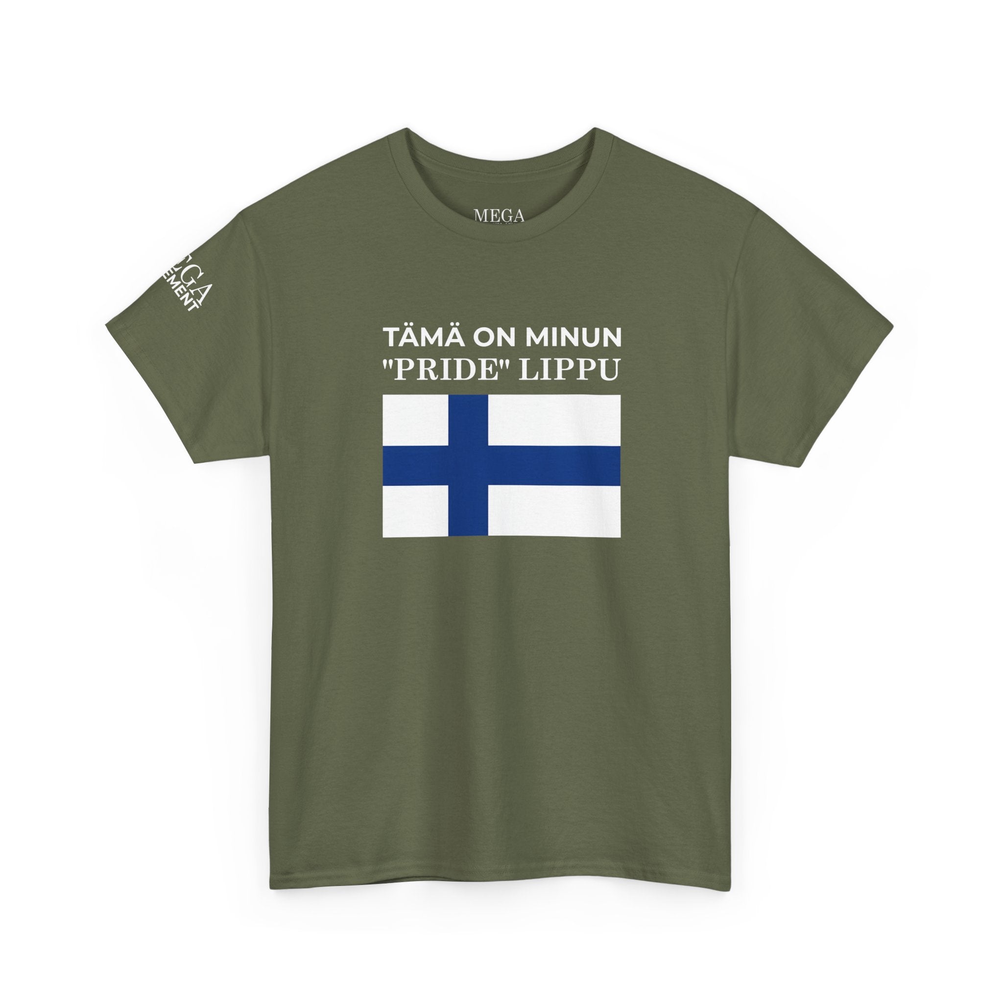 Finnish Flag T‑Shirt ( Small Print ) — “Tämä on minun 'pride' lippu” Patriotic Tee