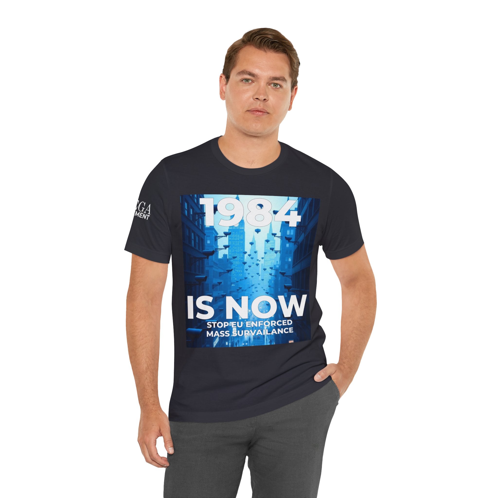 Dystopian Theme Shirt, Statement Tee, Gift for Activists, Casual Everyday Wear - Mega Movement