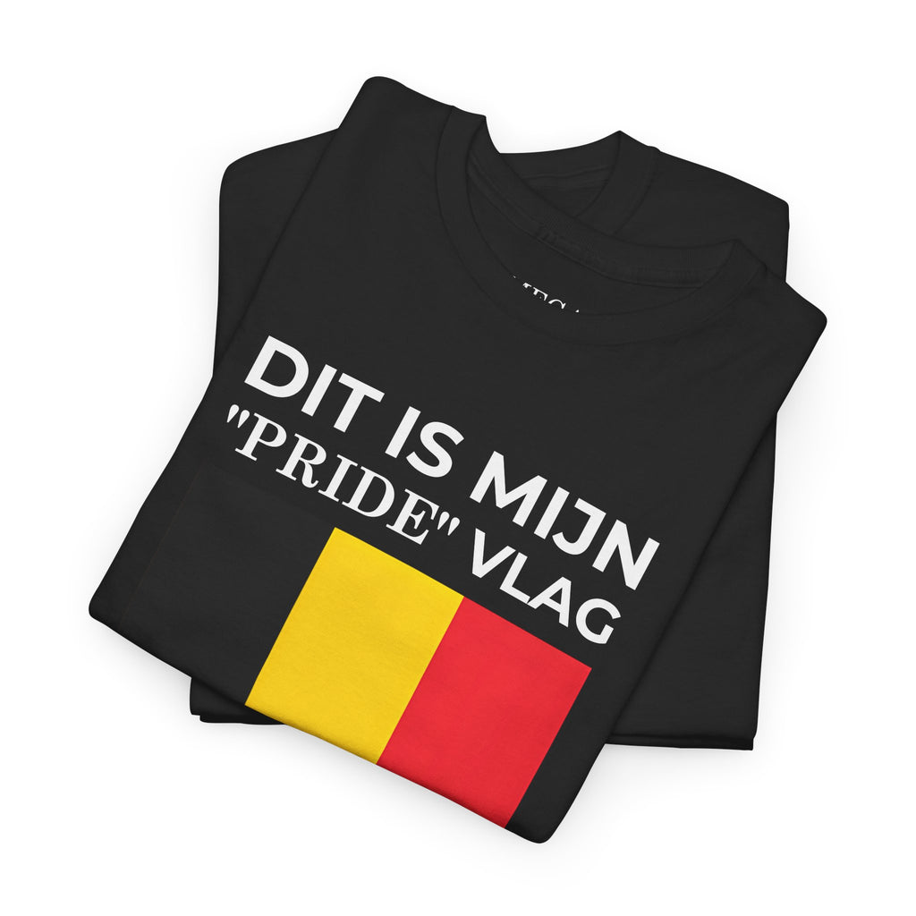 Belgian Pride Flag Unisex Tee ( Small Print )- Celebrate Patriotism, Casual Wear, Gift for Allies