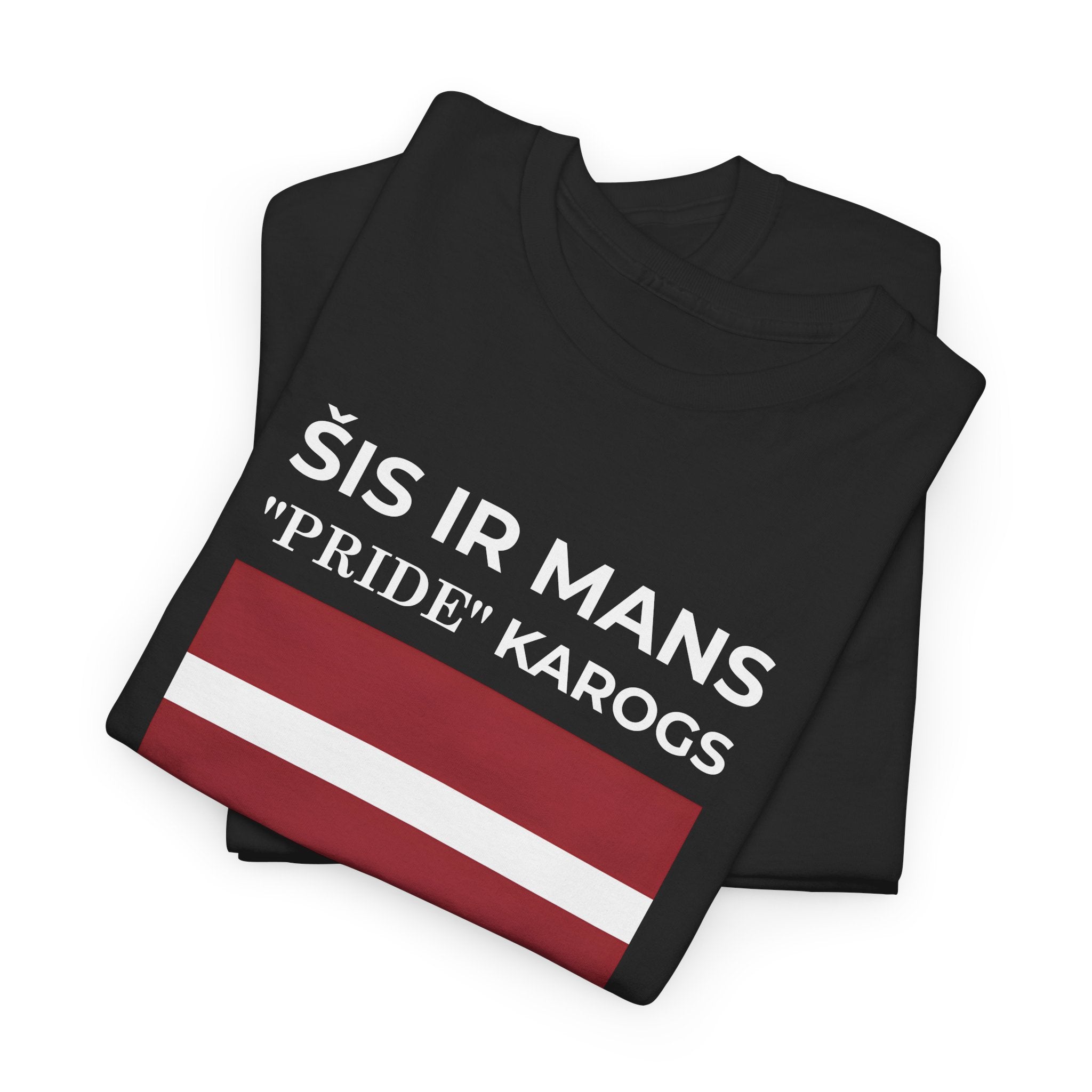 Latvian Pride Flag T‑Shirt ( Small Print ) — "Šis ir mans 'Pride' karogs" Tee