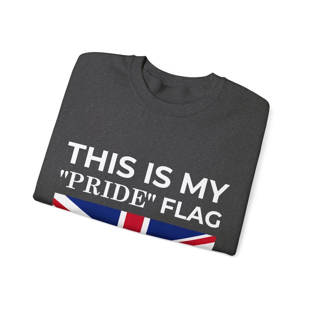 British Pride Flag Crewneck Sweatshirt, Unisex Sweatshirt, Pride Merchandise, Casual Wear - Mega Movement