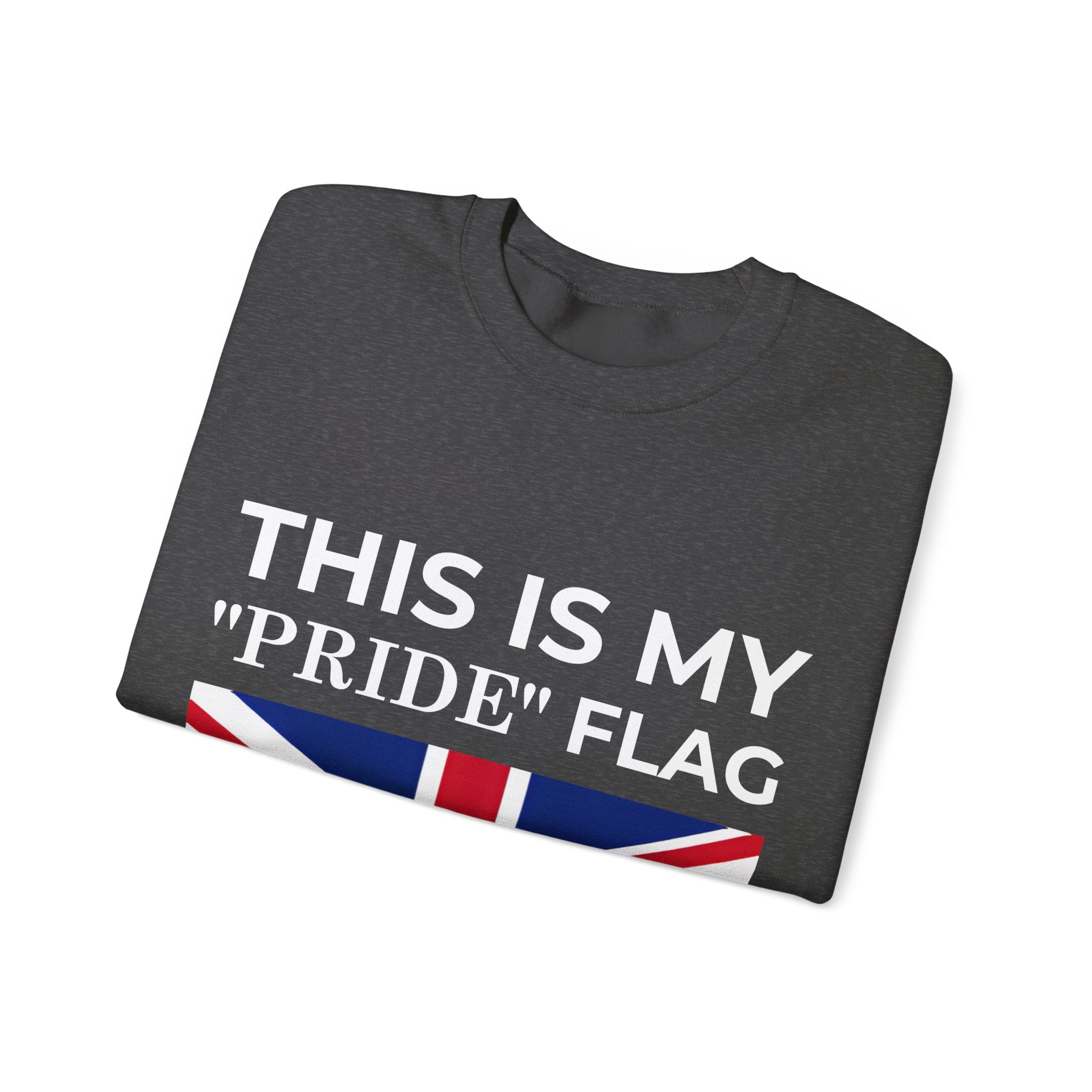 British Pride Flag Crewneck Sweatshirt, Unisex Sweatshirt, Pride Merchandise, Casual Wear - Mega Movement