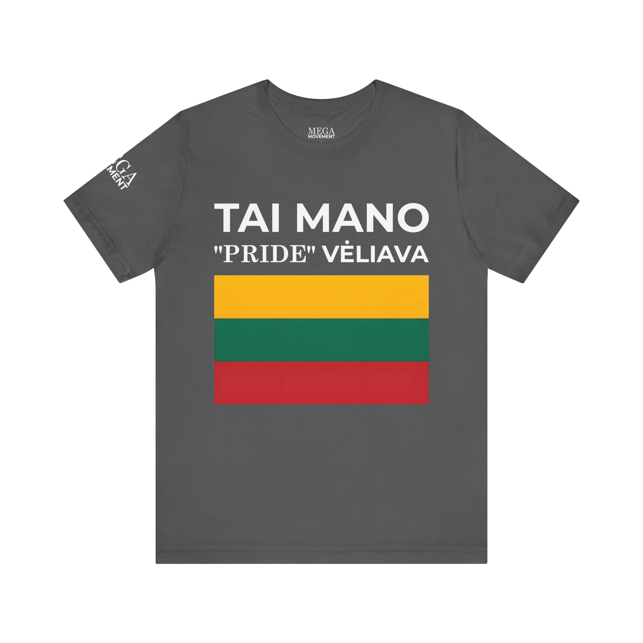 Lithuanian Pride Graphic Tee, Unisex Jersey Shirt, Patriot Apparel - Mega Movement