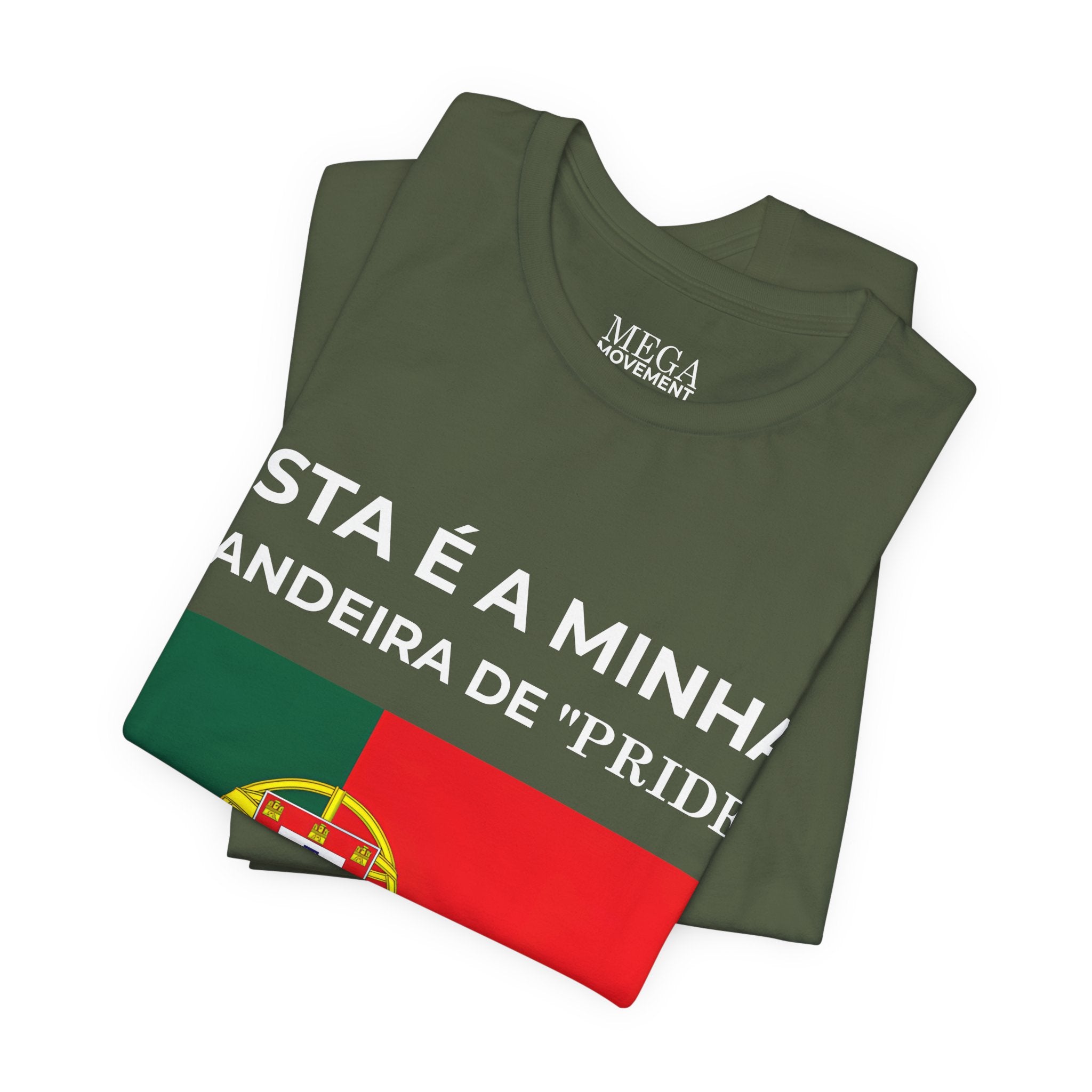 Portugal Pride Flag Tee, Portugal Pride Graphic Shirt, Comfortable Statement Apparel - Mega Movement