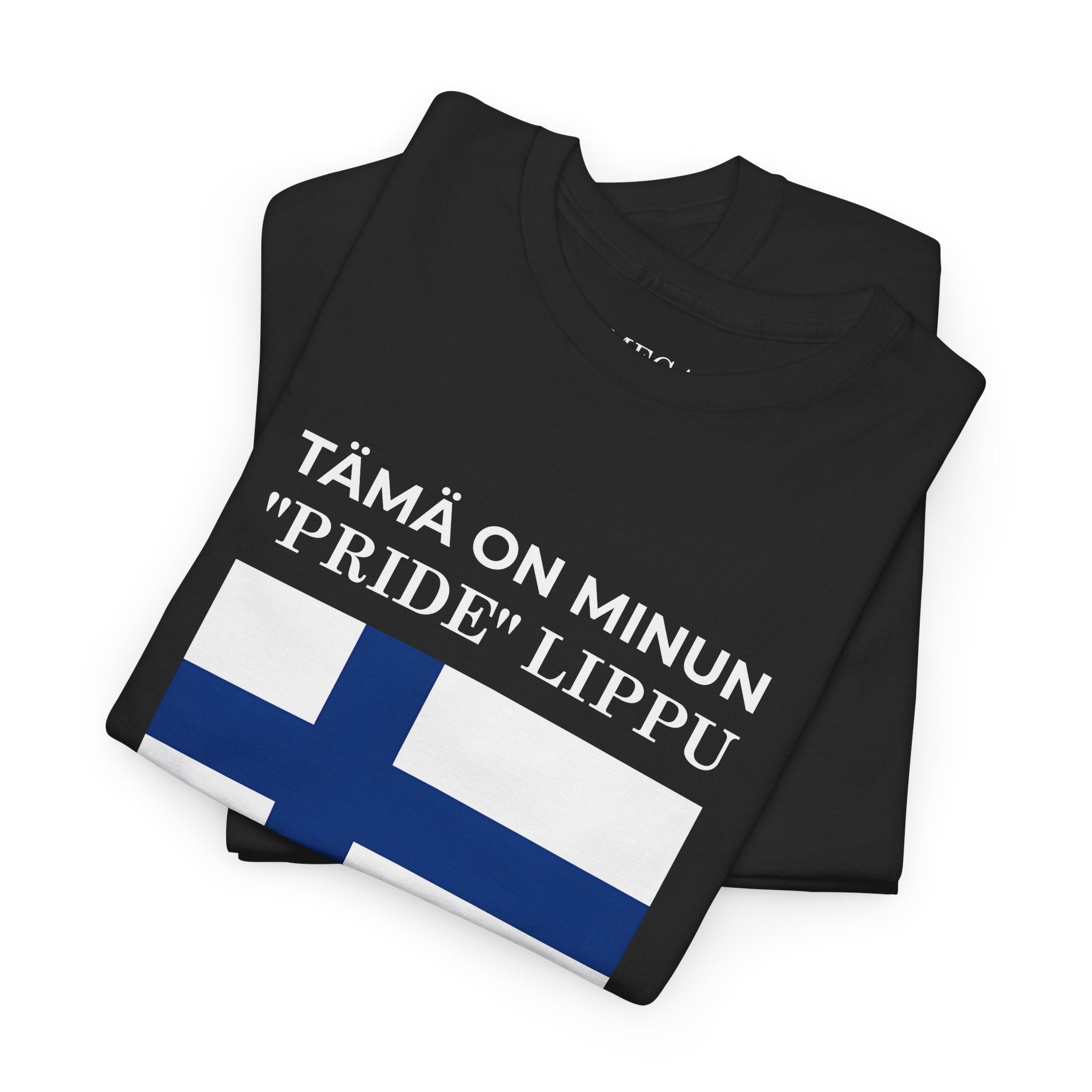 Finnish Flag T‑Shirt ( Small Print ) — “Tämä on minun 'pride' lippu” Patriotic Tee