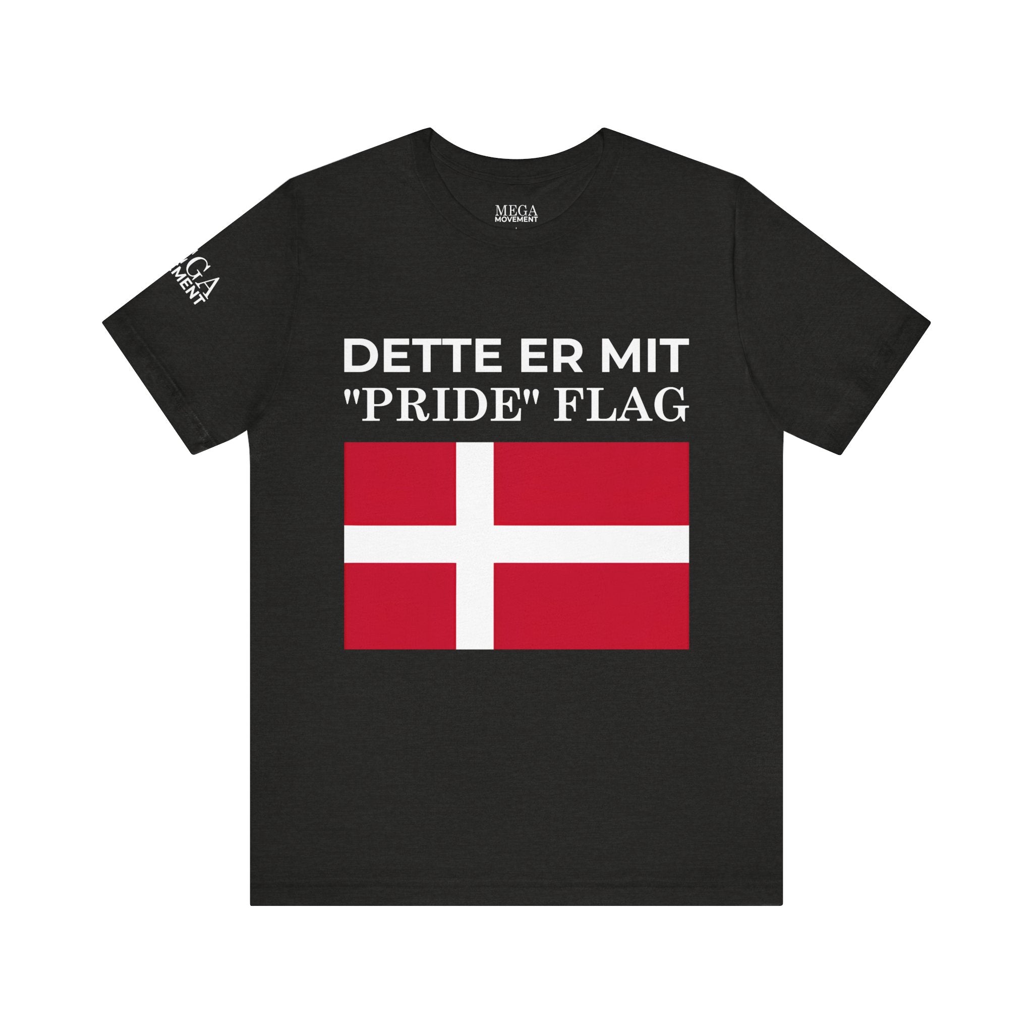 Denmark Pride Flag Unisex Tee - Celebrate Every Day, Patriotic Apparel, Gender Neutral Shirt, Casual Wear, Gift for Pride Month - Mega Movement