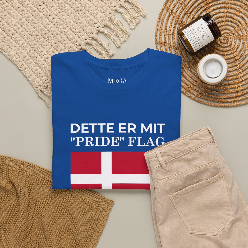 Danish Flag 'Dette er mit 2Pride2 Flag' T-Shirt ( Small Print )