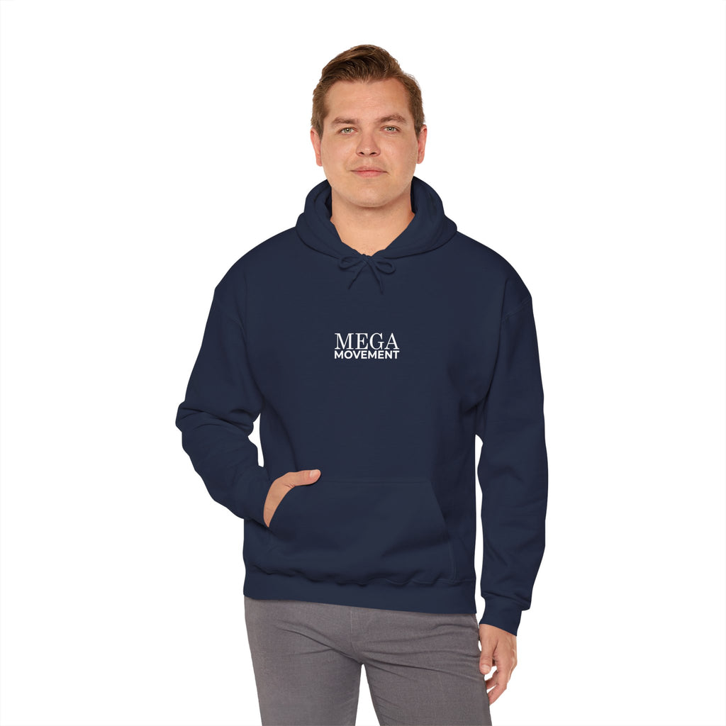 Mega Movement 1984 IS Now Unisex Heavy Blend Hoodie | Cozy Streetwear for Activists, Ideal for Gifts, Protest Wear, Casual Style, Comfy Fashion - Mega Movement