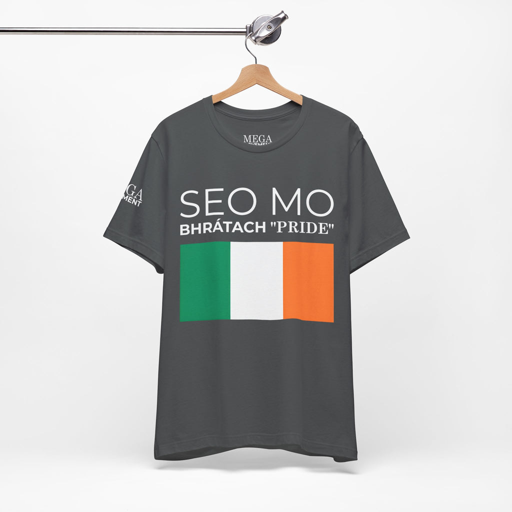 Irish Pride Unisex Short Sleeve Tee, St. Patrick's Day Shirt, Casual Wear, Unisex Tee, Comfortable Summer Top, Gift for Her/Him - Mega Movement