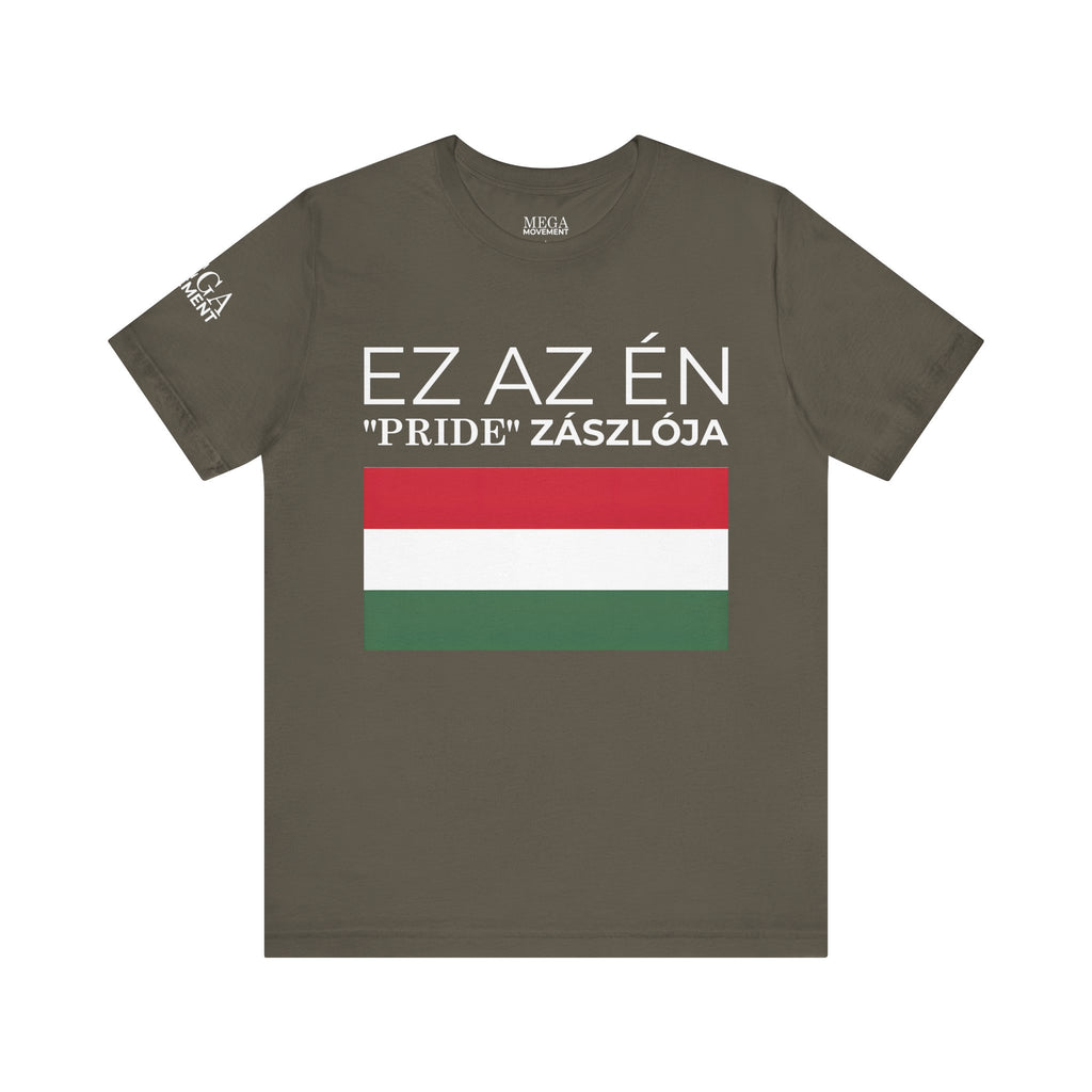 Hungary Pride Flag Tee | Unisex Jersey Short Sleeve Tee, Patriot Apparel, Festival Outfit, Statement Shirt, Hungary Pride Clothing, Gift for Activists - Mega Movement