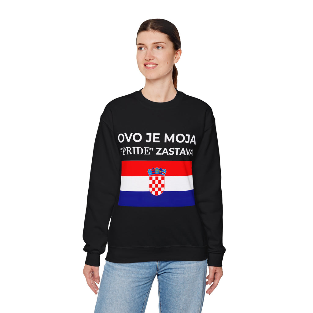 Croatian Pride Flag Sweatshirt, Unisex Crewneck, Croatian Pride Apparel, Celebrate Love, Gift for Allies - Mega Movement