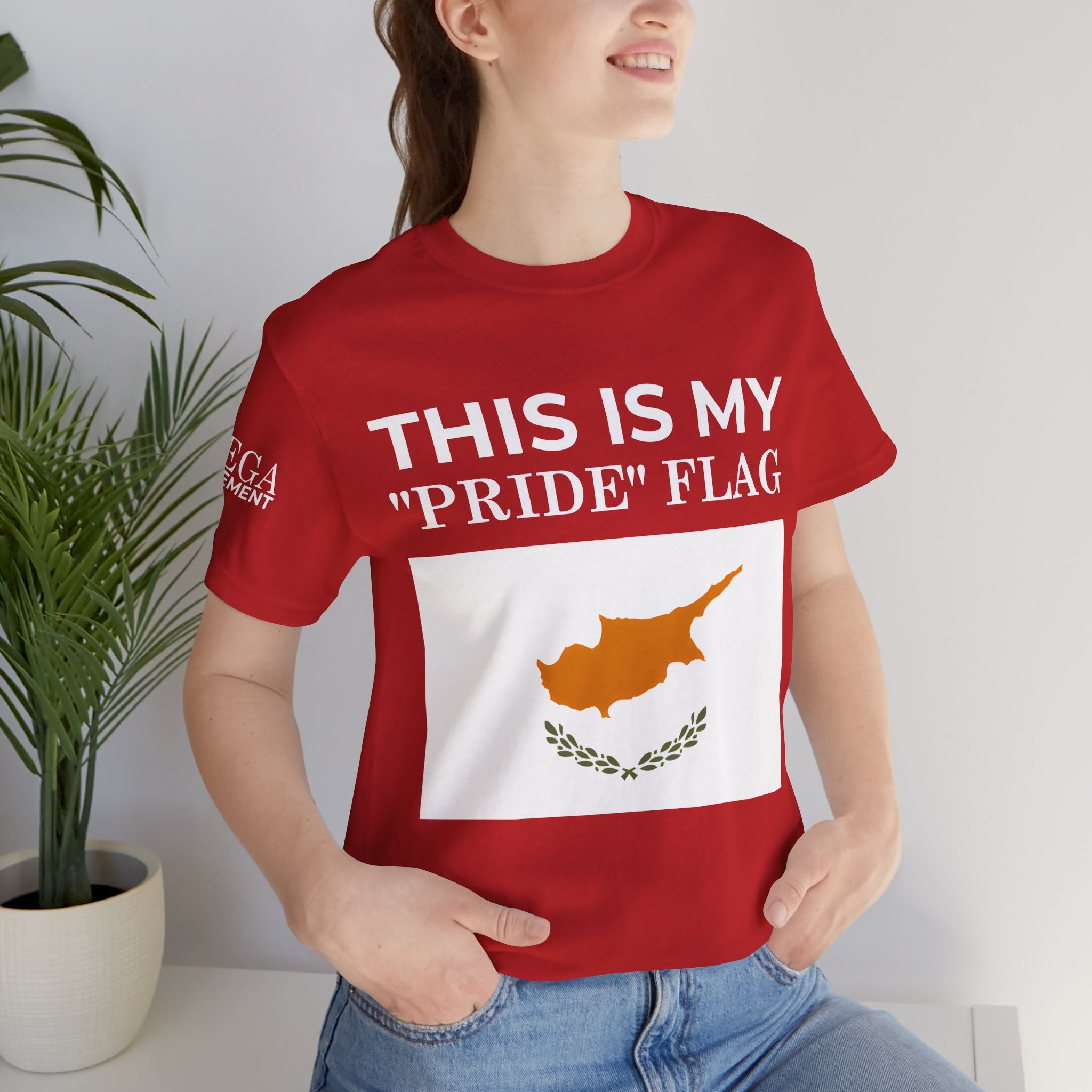Cyprus Pride Flag Tee, Unisex Pride T-Shirt, Patriotic Shirt, Cyprus Flag Apparel, Festival Wear, Gift for Allies, Summer Fashion - Mega Movement