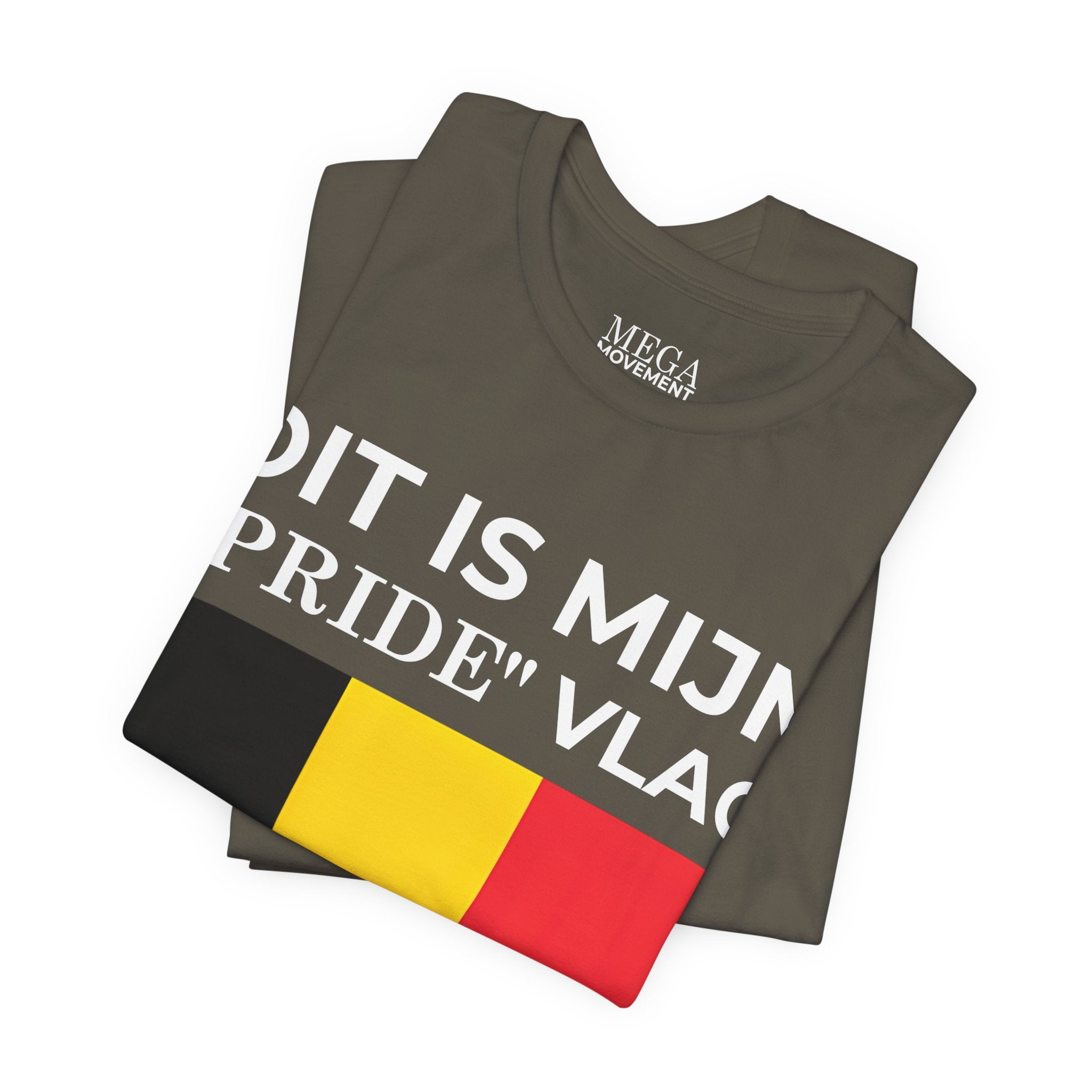 Belgian Pride Flag Unisex Tee - Celebrate Patriotism, Casual Wear, Gift for Allies - Mega Movement