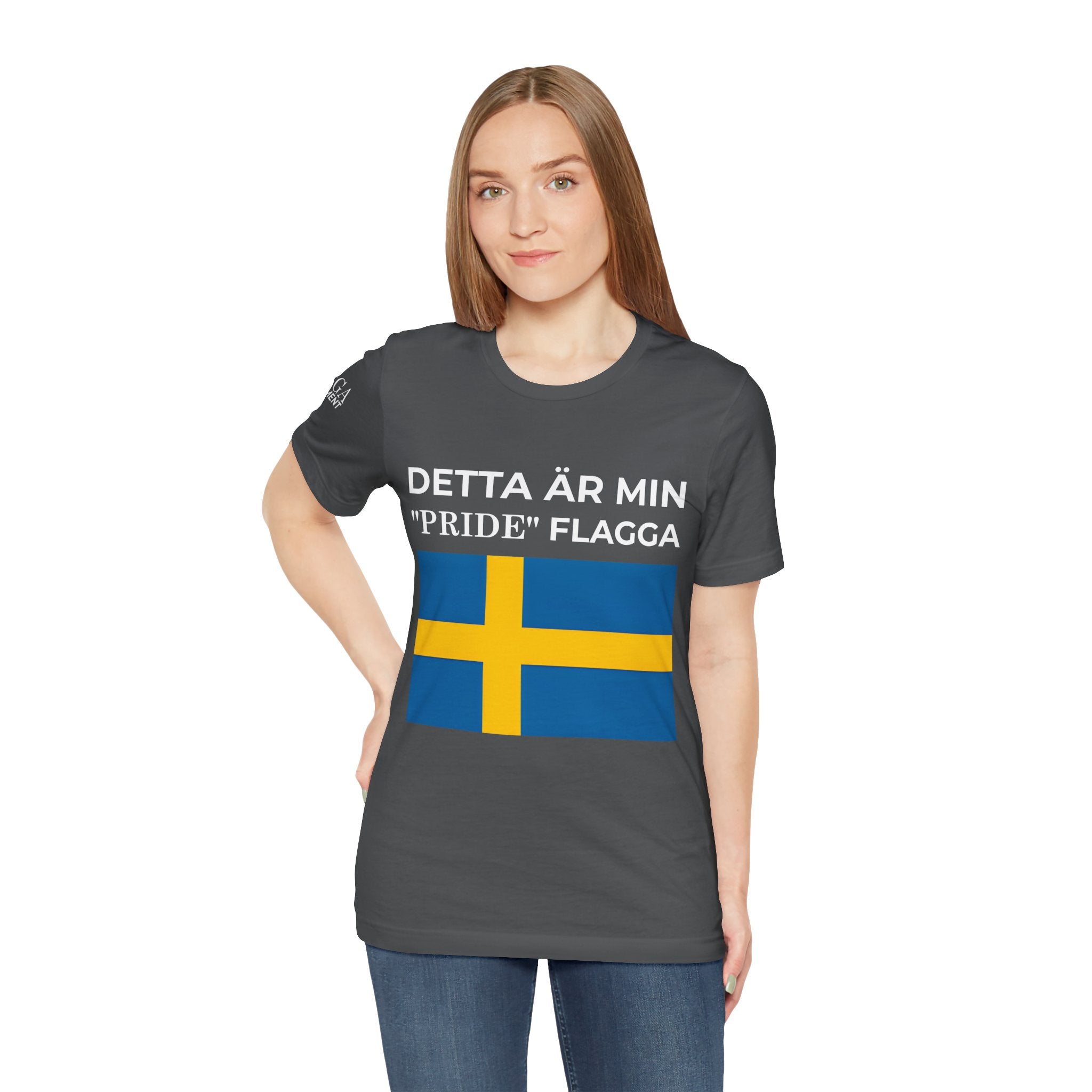 Swedish Flag Unisex Jersey Tee, Casual T-Shirt, Gifts for Sweden Lovers, Summer Style, Travel Apparel, National Day Wear - Mega Movement
