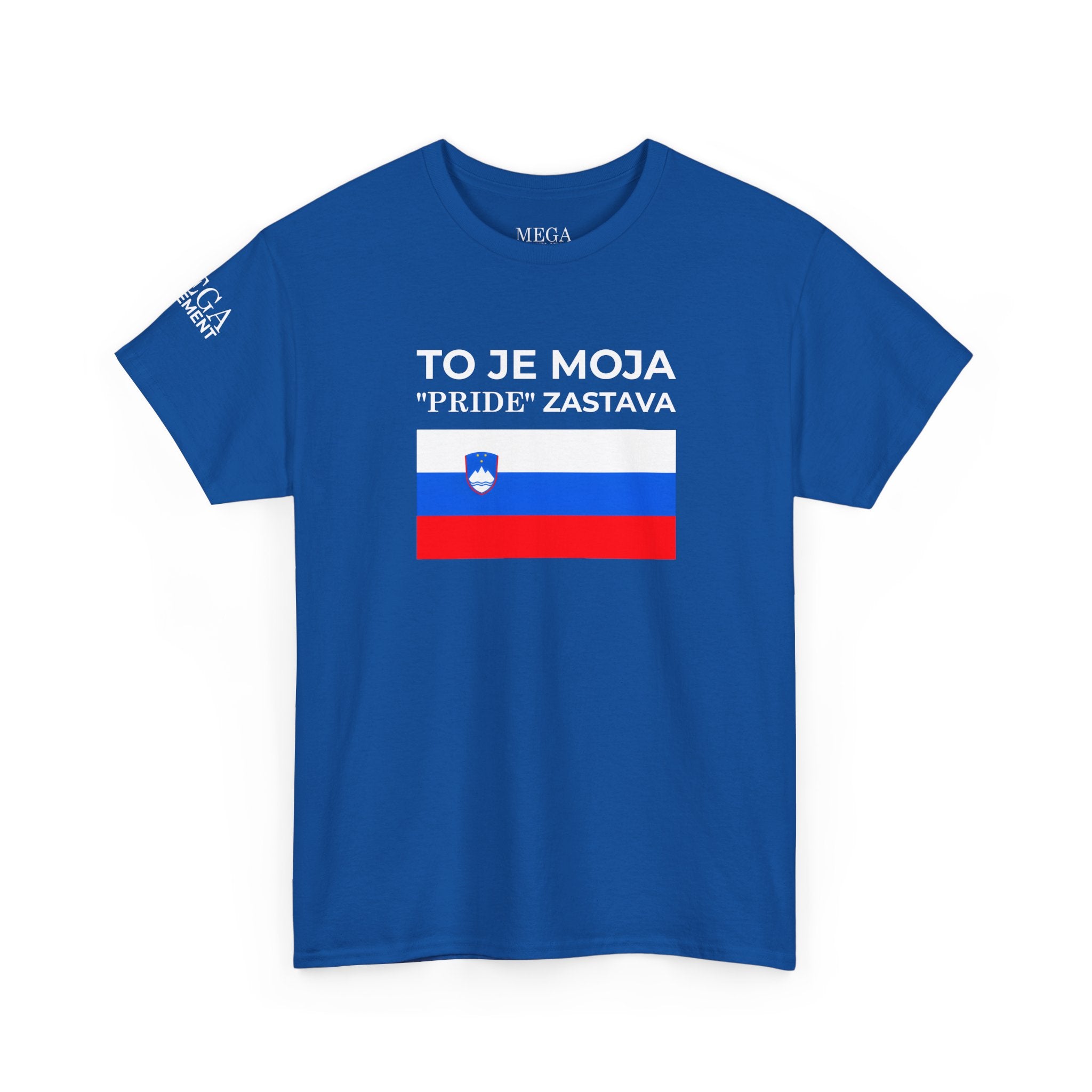 Slovenia Flag Tee ( Small Print ) — "To Je Moja Pride Zastava" Patriotic T-Shirt